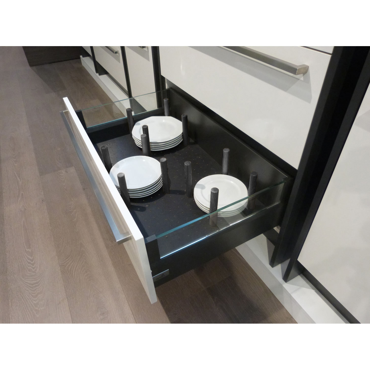 Modulo set frontlade antislip+stokkenset zwart k90 824 x 472 x 15 mm