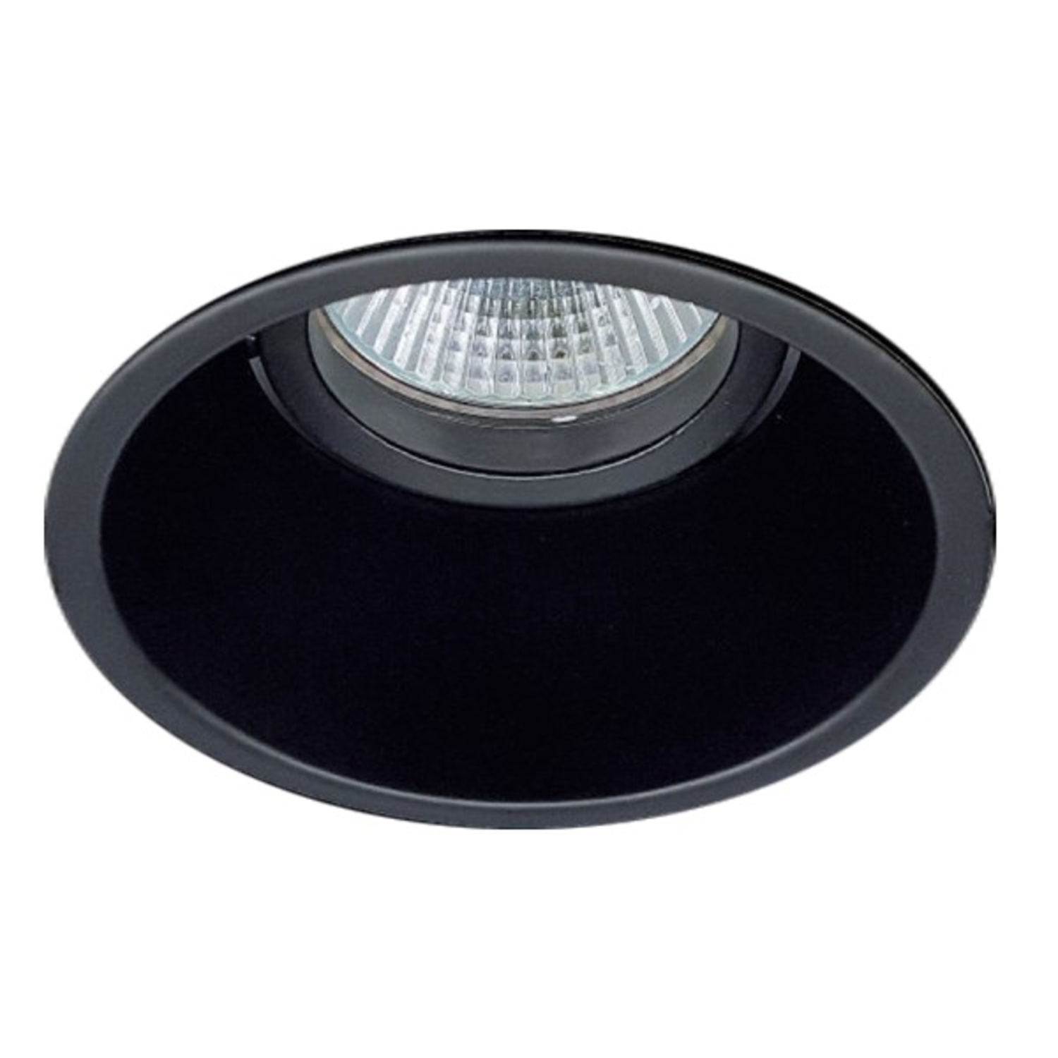 Horn dia 82mm inbouwspot GU10 zwart - boordiameter 75mm
