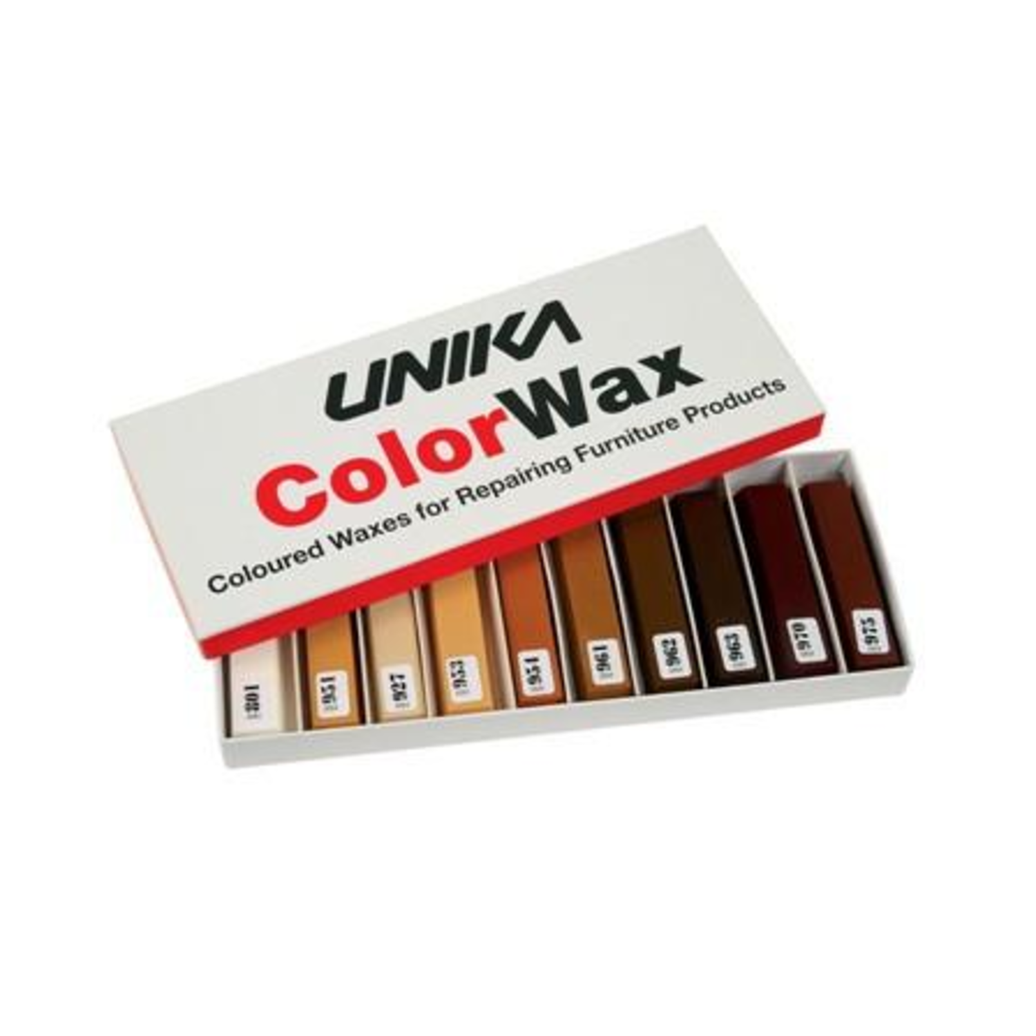 HARDWAX 10 KLEUREN HOUTKLEUR DOOS