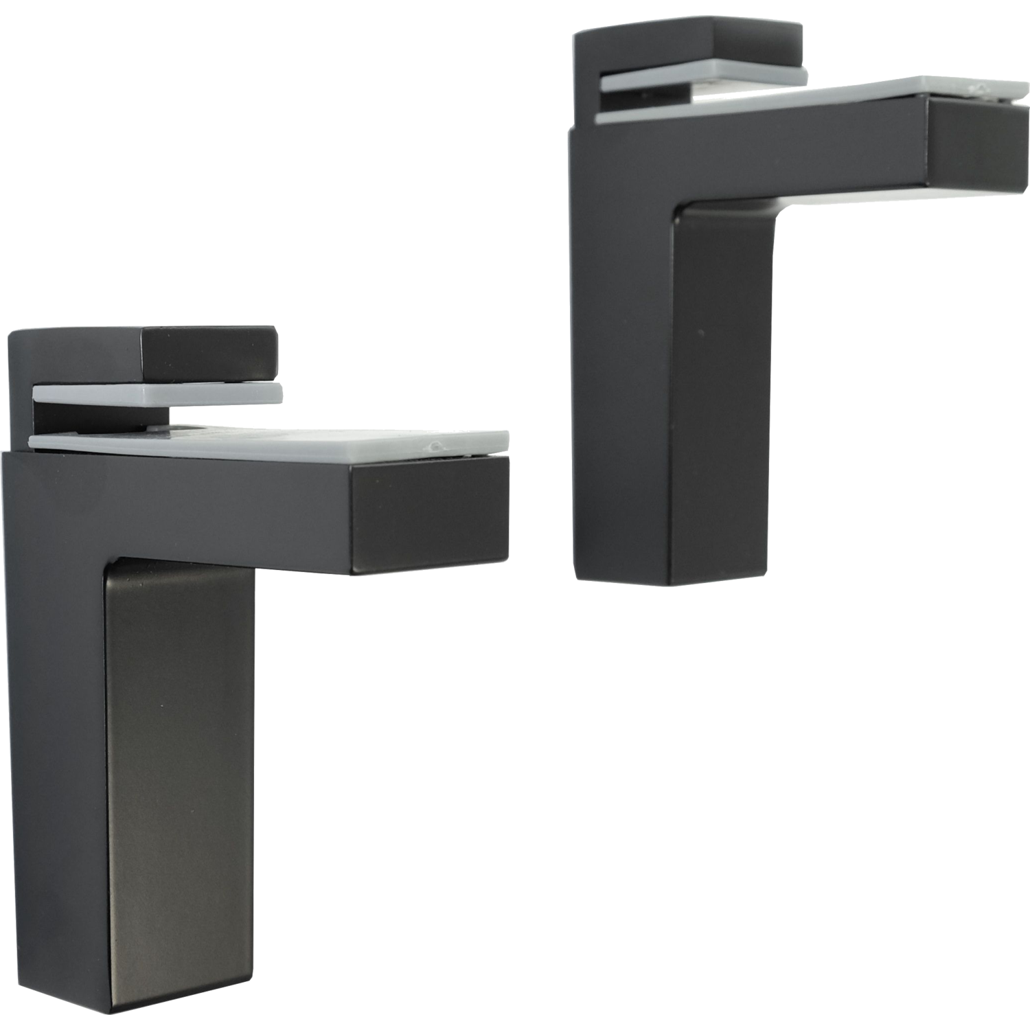 Glastabletdrager angolo maxi 8-50mm 16kg zwart