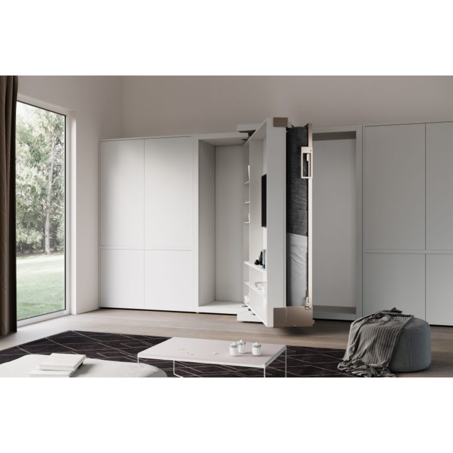 Girotondo ronterend kantelbed + kast 143x202