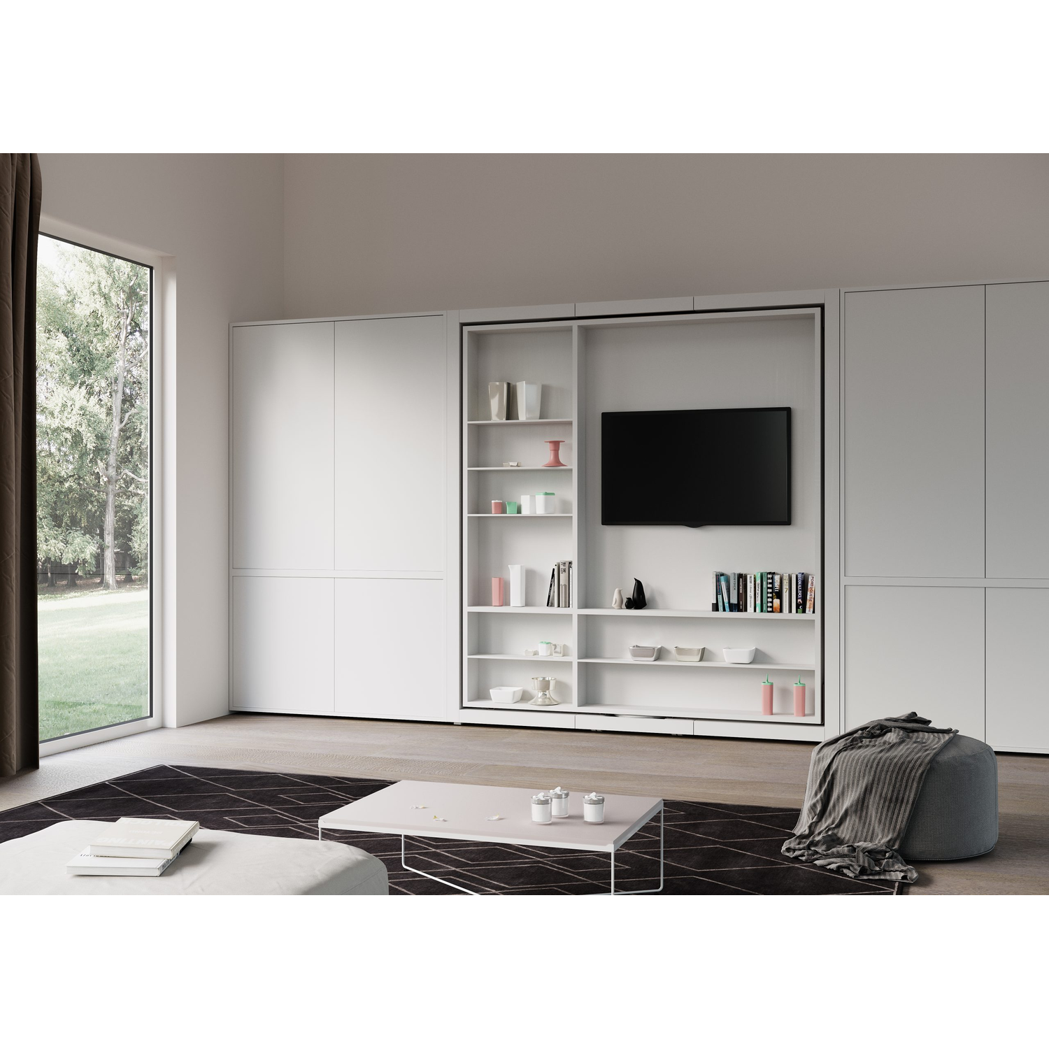 Girotondo ronterend kantelbed + kast 143x202