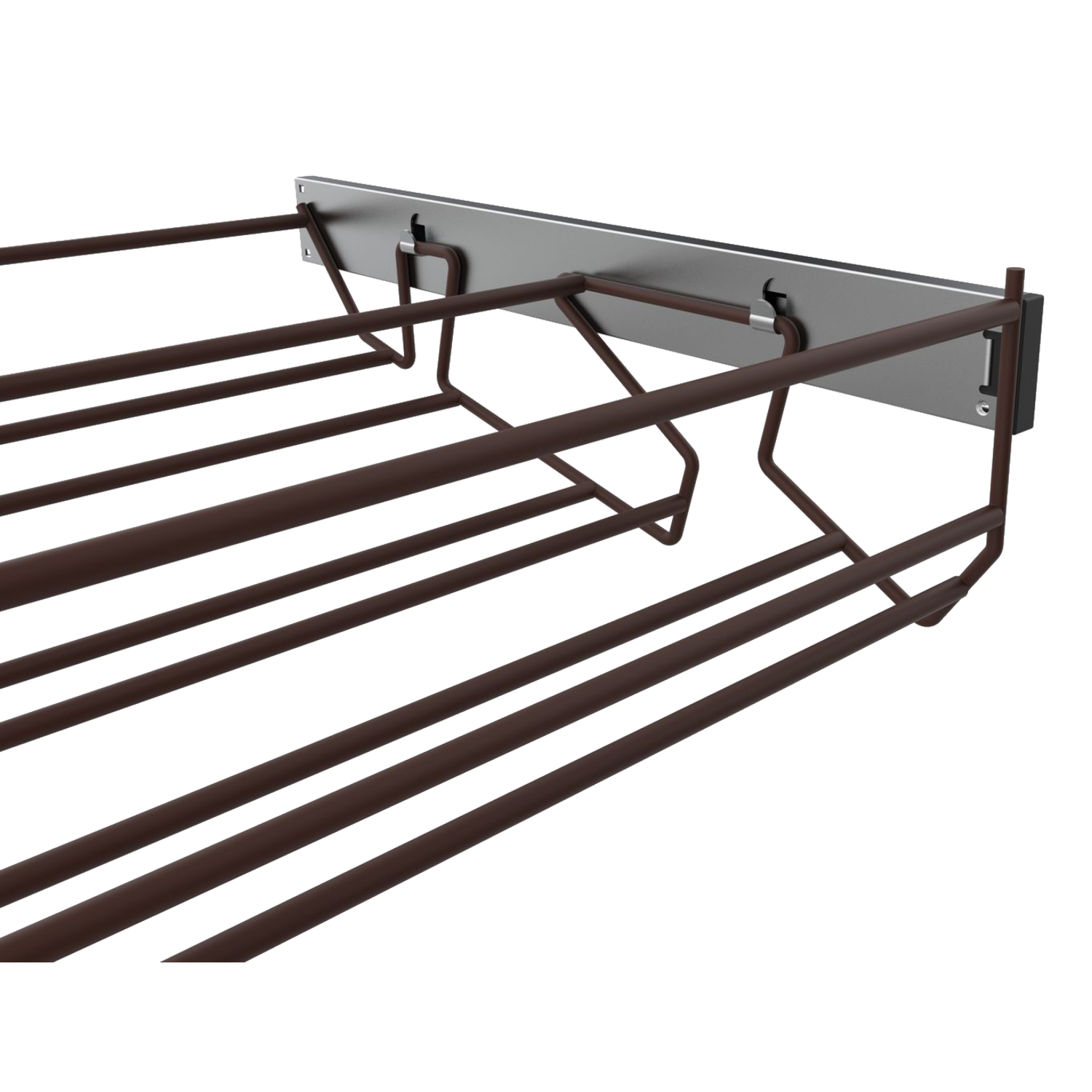 Schoenrek 60/100cm moka d.48cm uittrek