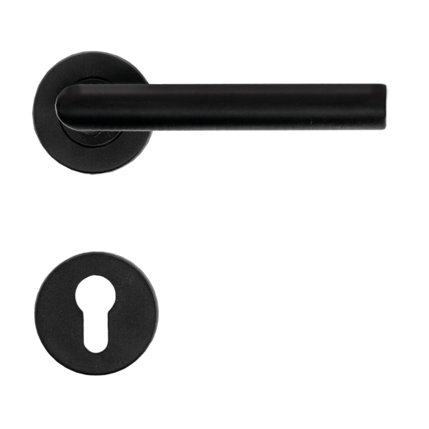 Deurkruk Pro i shape 19mm zwart r+e cyl