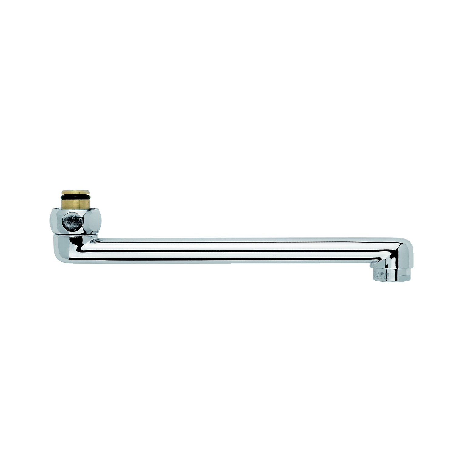 Badacc. draaibare uitloop 200 mm chroom