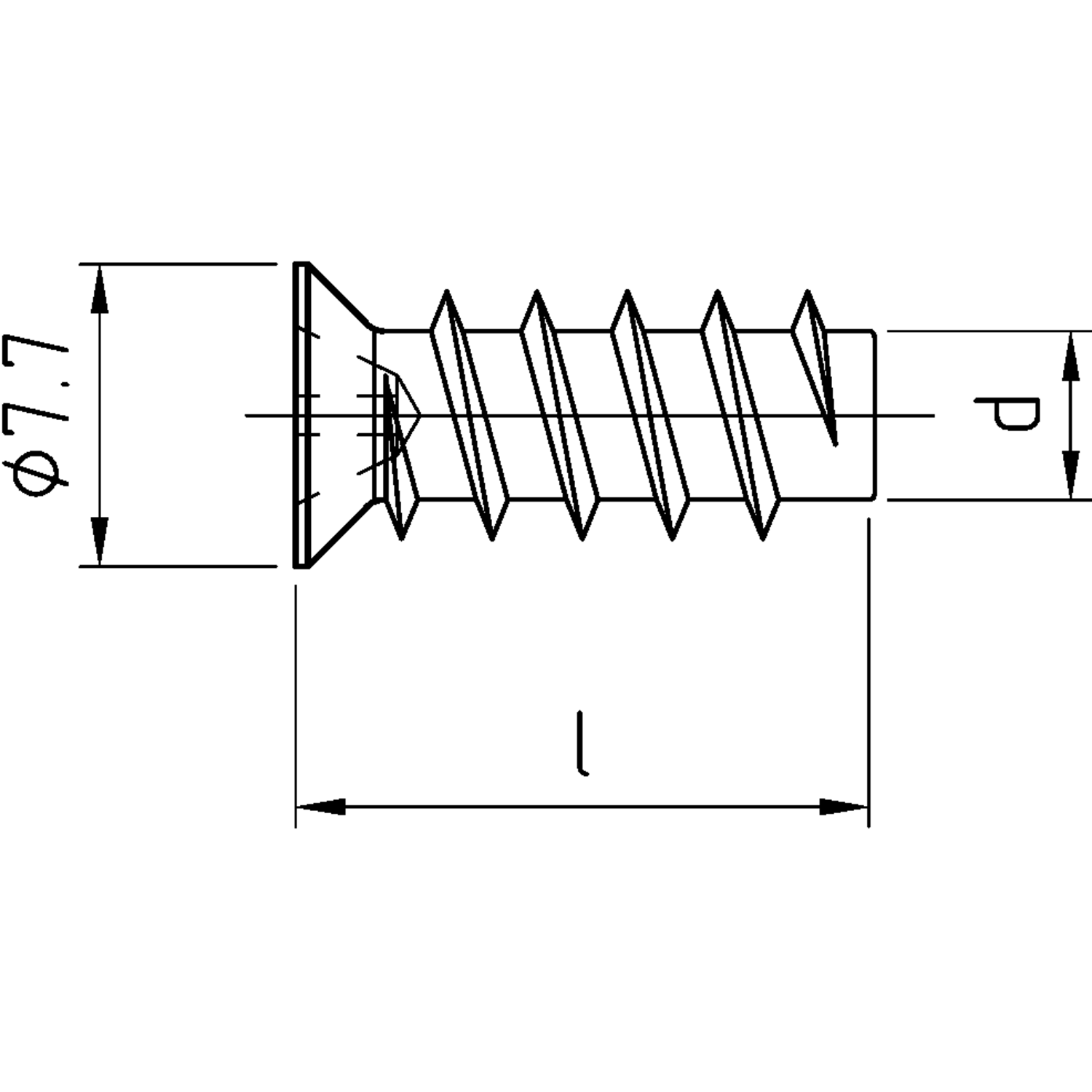 Euro schroef 6,3 x 13mm Pozidrive verzinkt