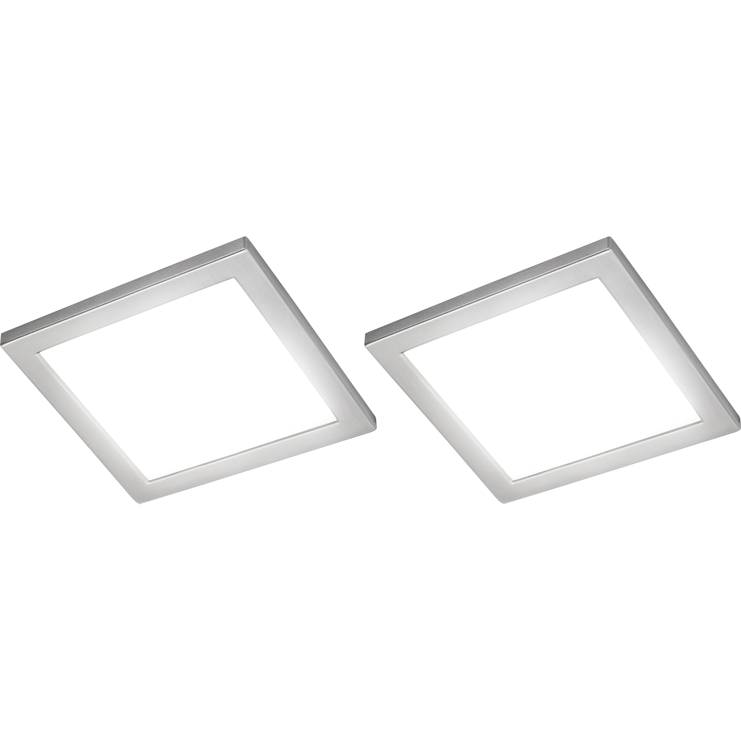 Ria led-Set 2 x 5.4w 12V 3000K RVS + schakelaar