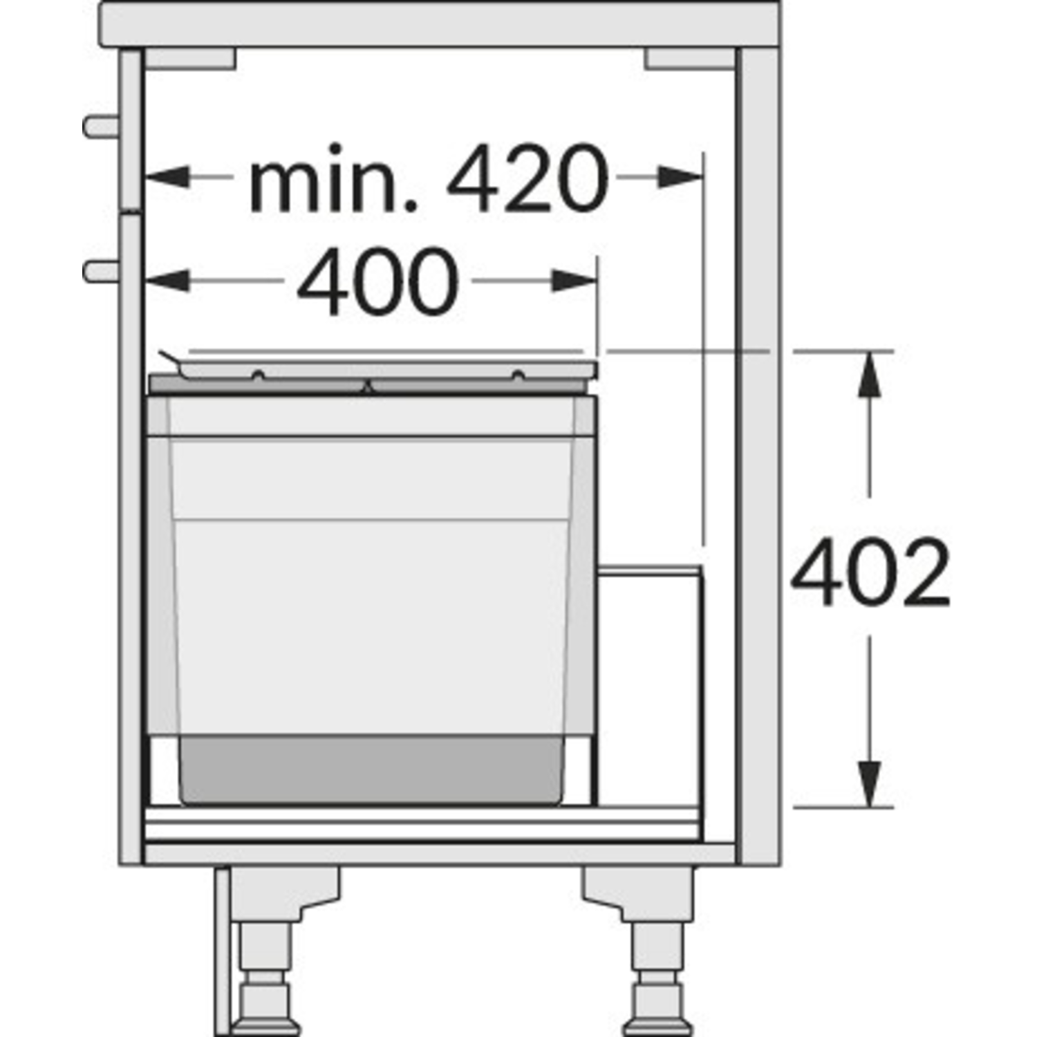 Hailo triple XL 50cm 46l (3 emmers) 18l + 2 x 13l + 18l + 2 x 13l + 1 deksel voor 13 l