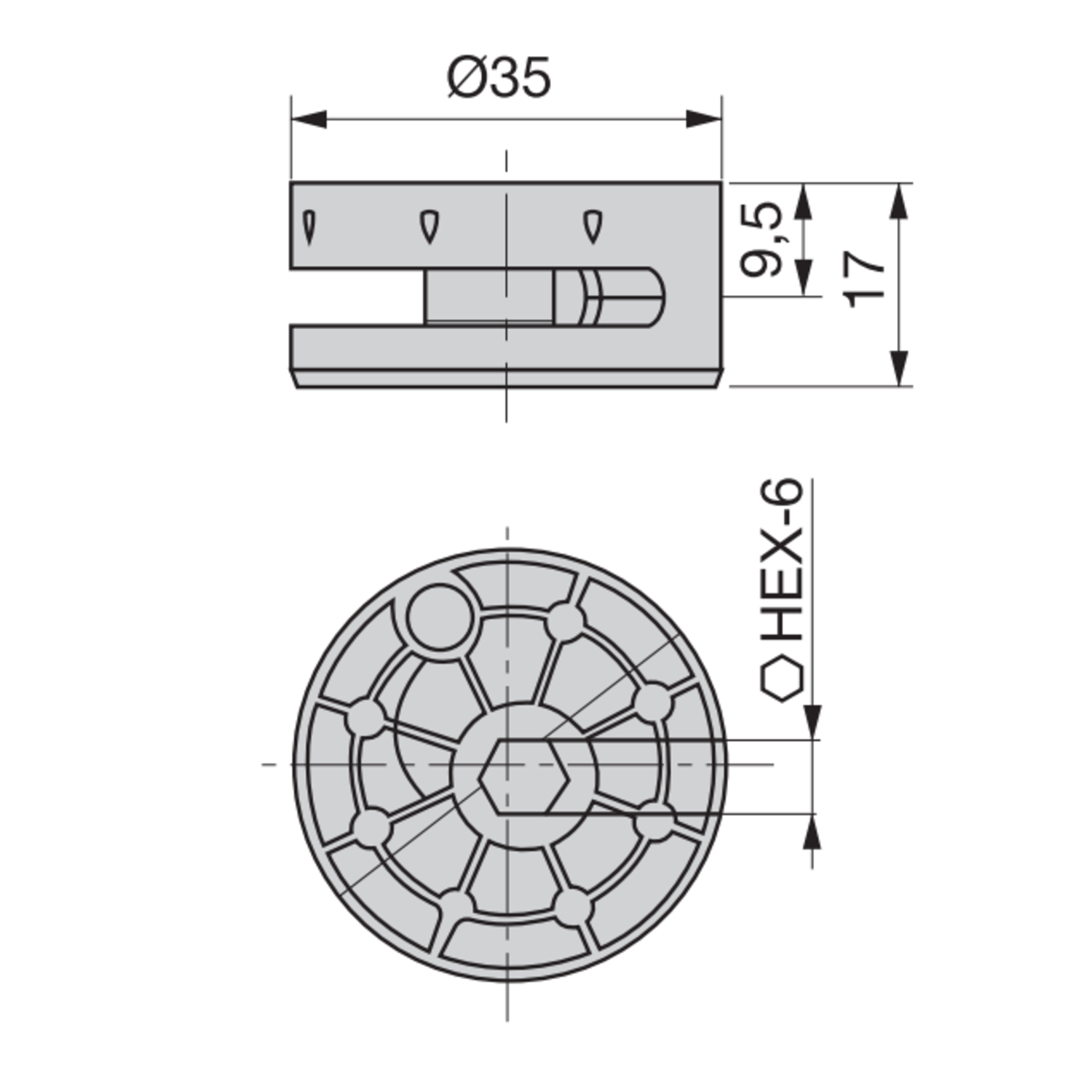 Kastverbinder Maxi 35 verzinkt