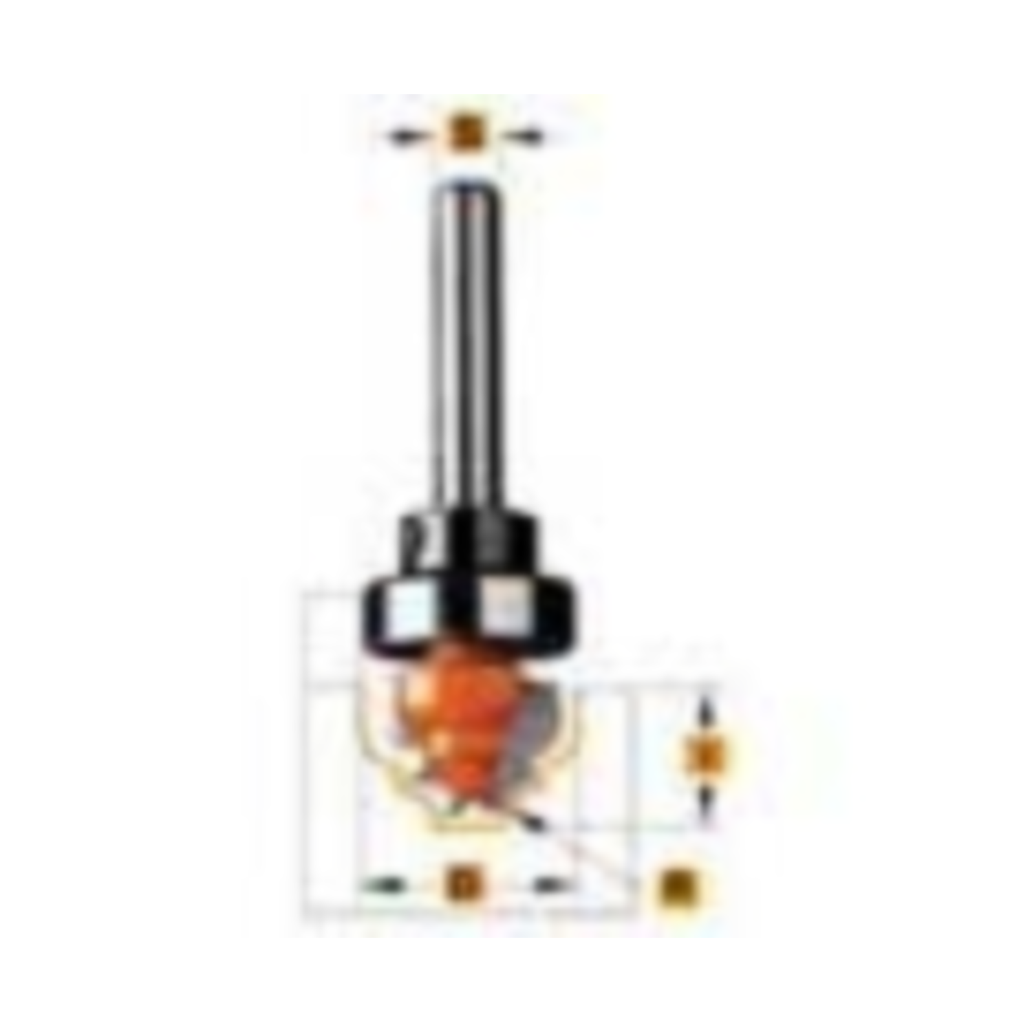 Classiek profielfrees met lager d=28,6 r=4 i=13,3 hw