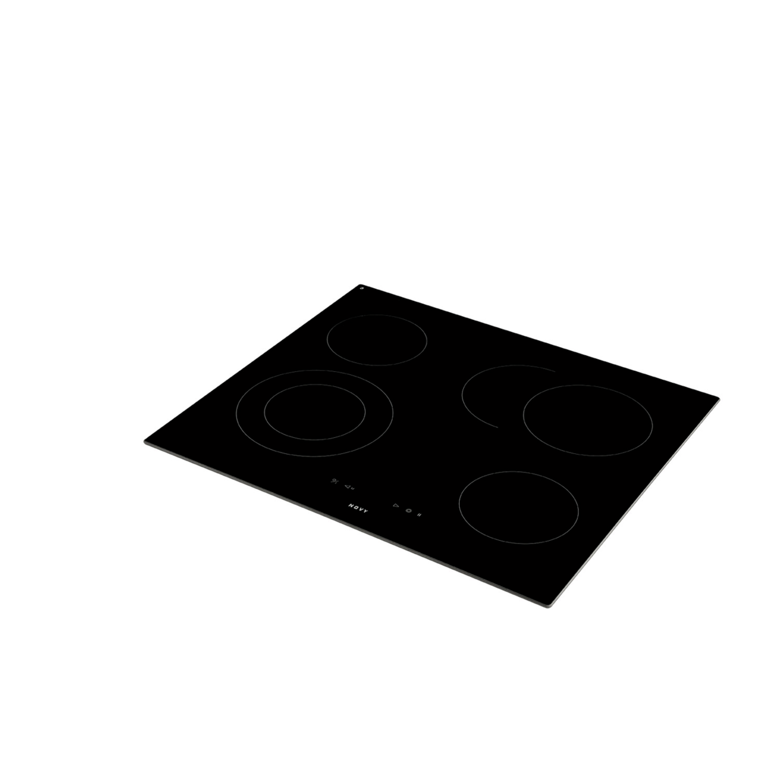 Novy vitrokeramisch Power 60 cm afgeronde boord