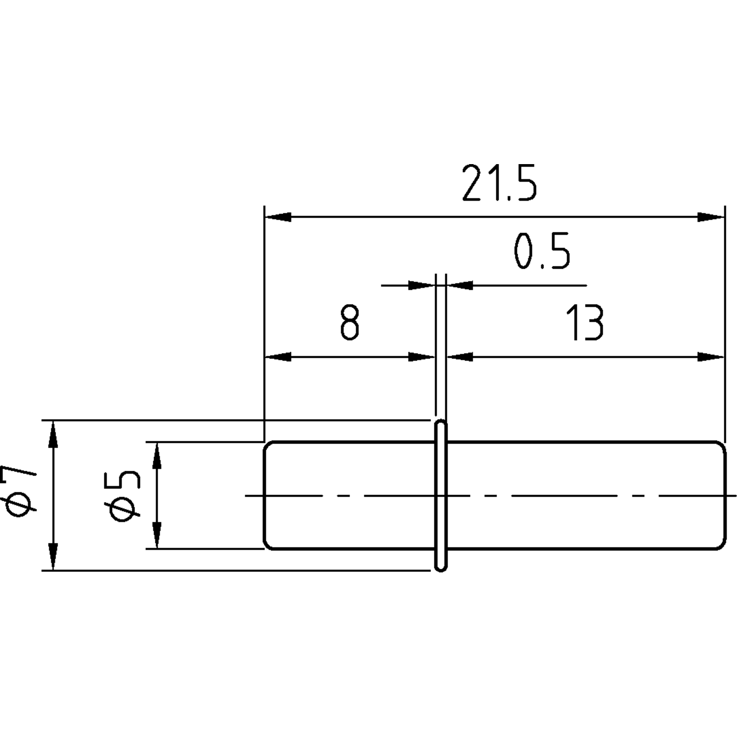 Schapdrager duplo gv 5x21,5 verzinkt