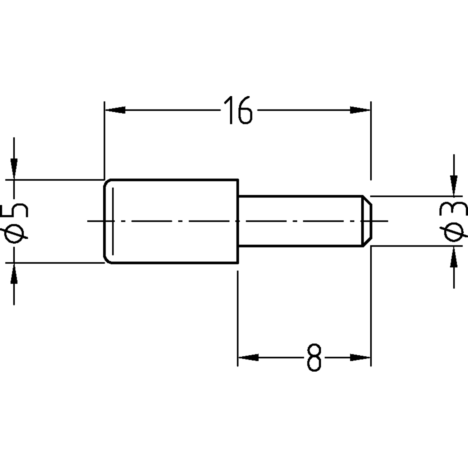 Schabdrager 03/05x17mm verzinkt