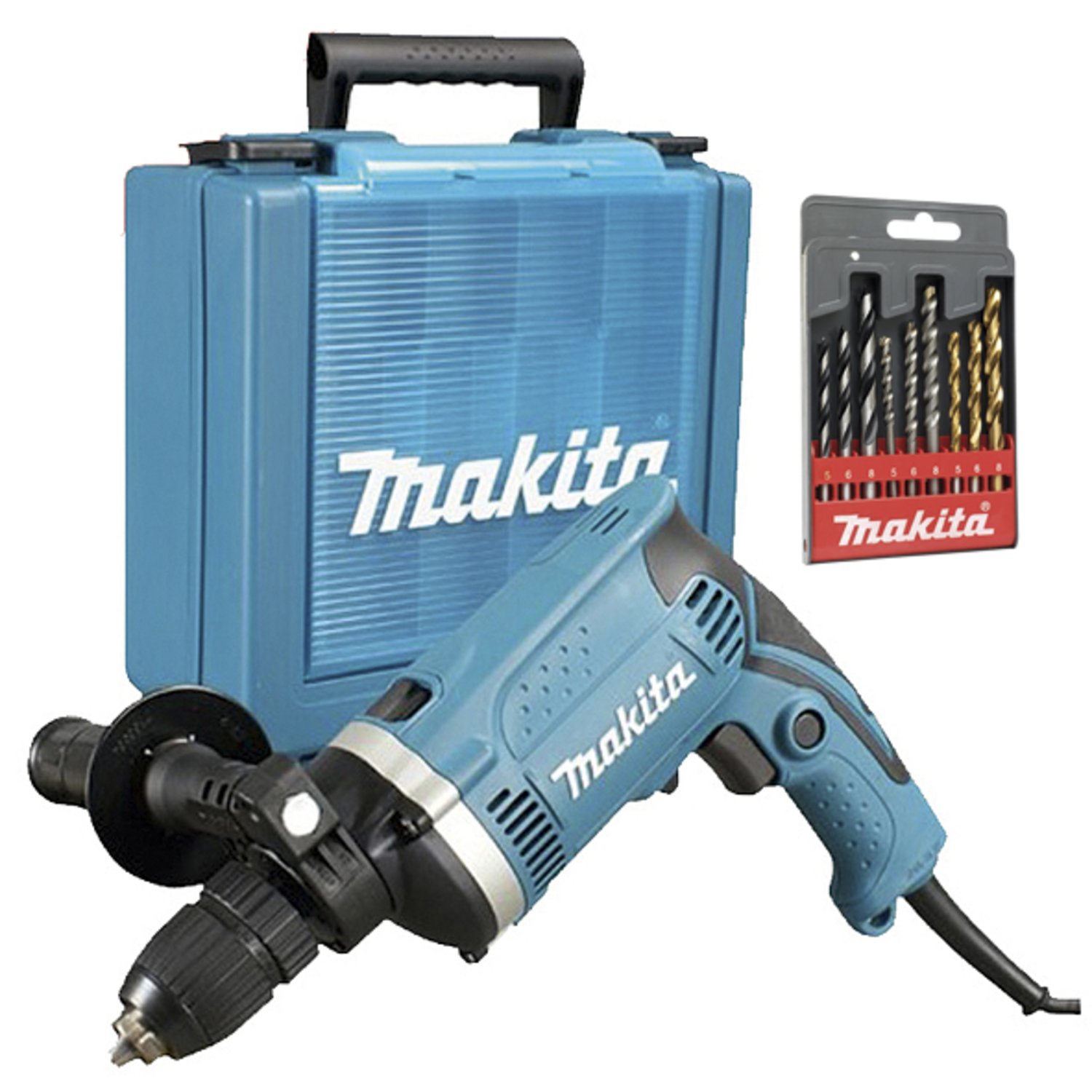Makita klopboormachine 710w 16mm+koffer+boren + borenset
