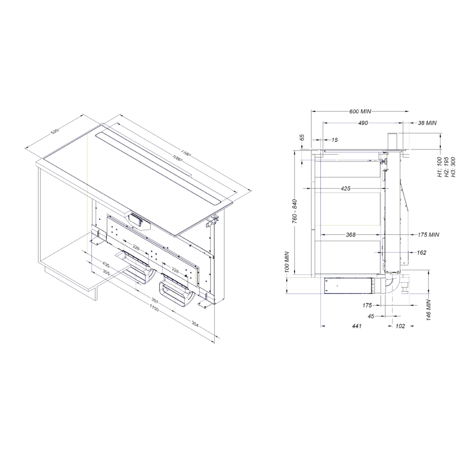 NOVY Premium panorama pro 118 cm 4 zones