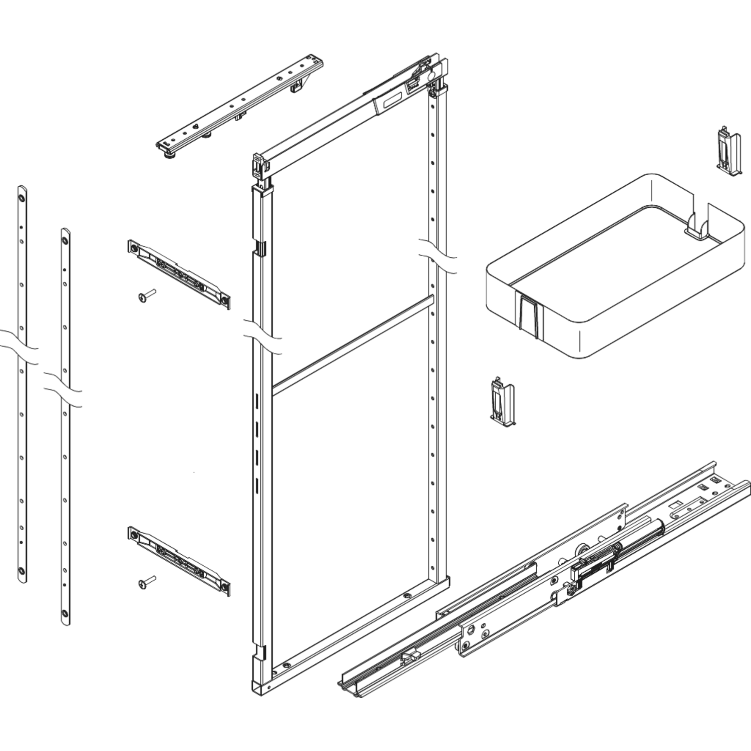 Kader voor kolomkast Lava HSA7 2150-2350mm