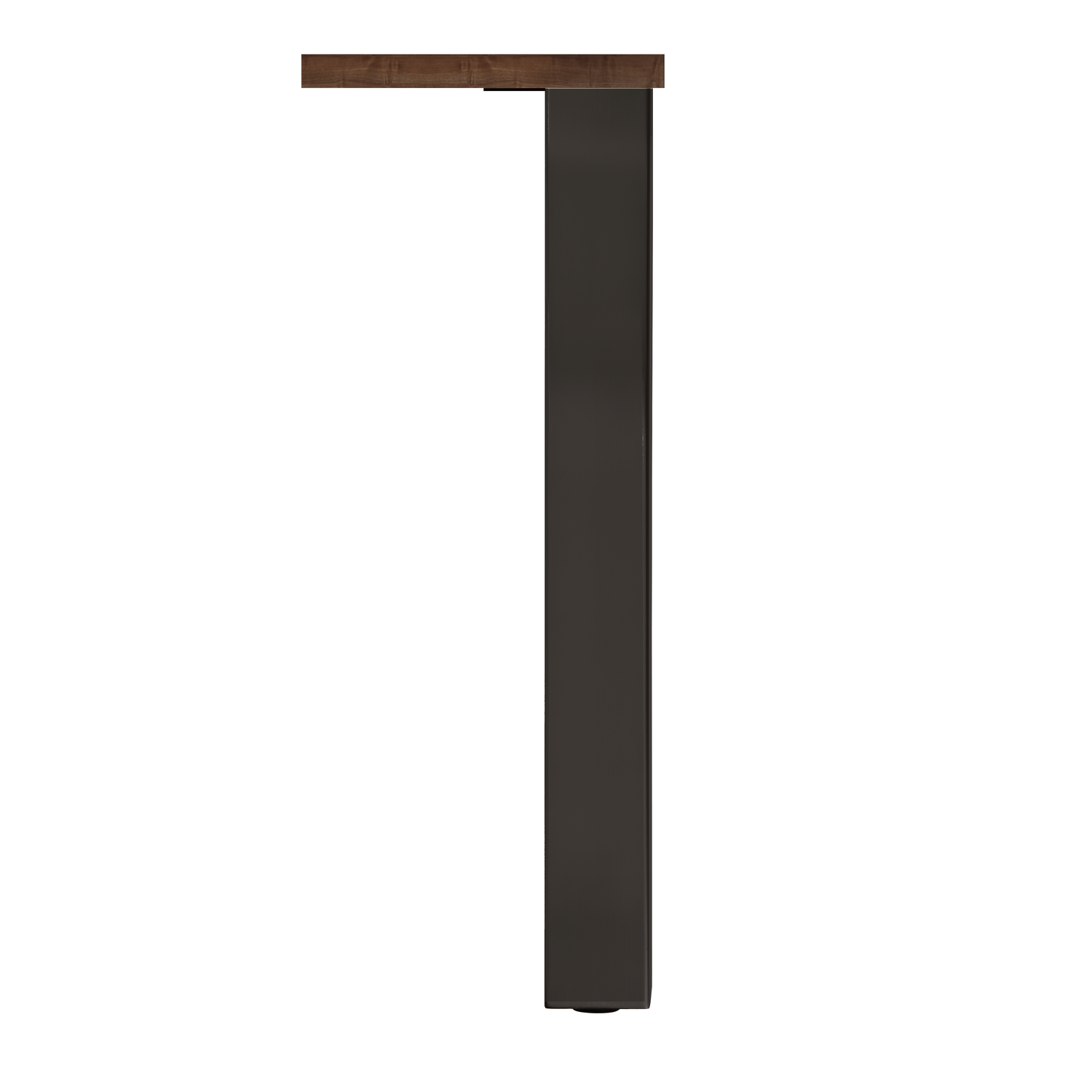 Tafelpoot Q80 zwart mat 80x80mm h71 regelbaar