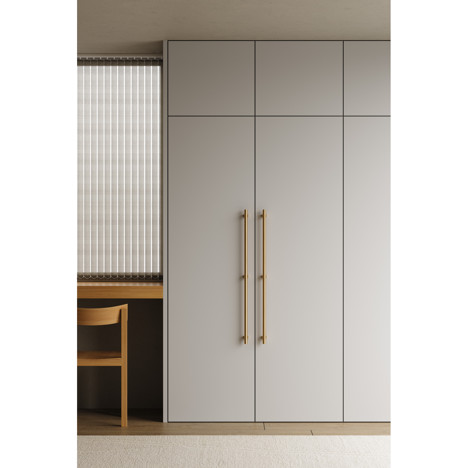 Greep HINOKI BIG BA416-832 L916 aluminium geborsteld brons