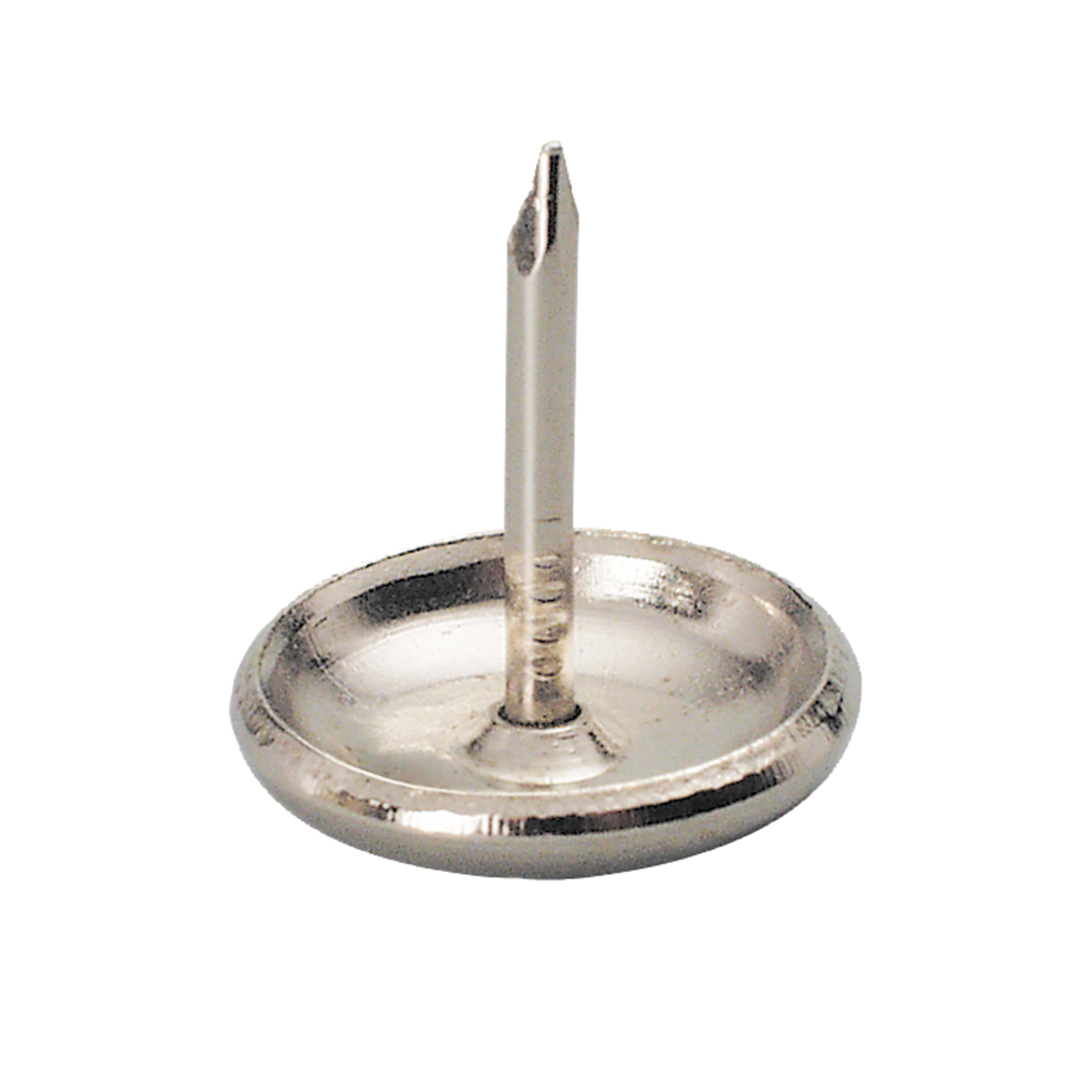 Pootglijders metaal met nagel d:14mm