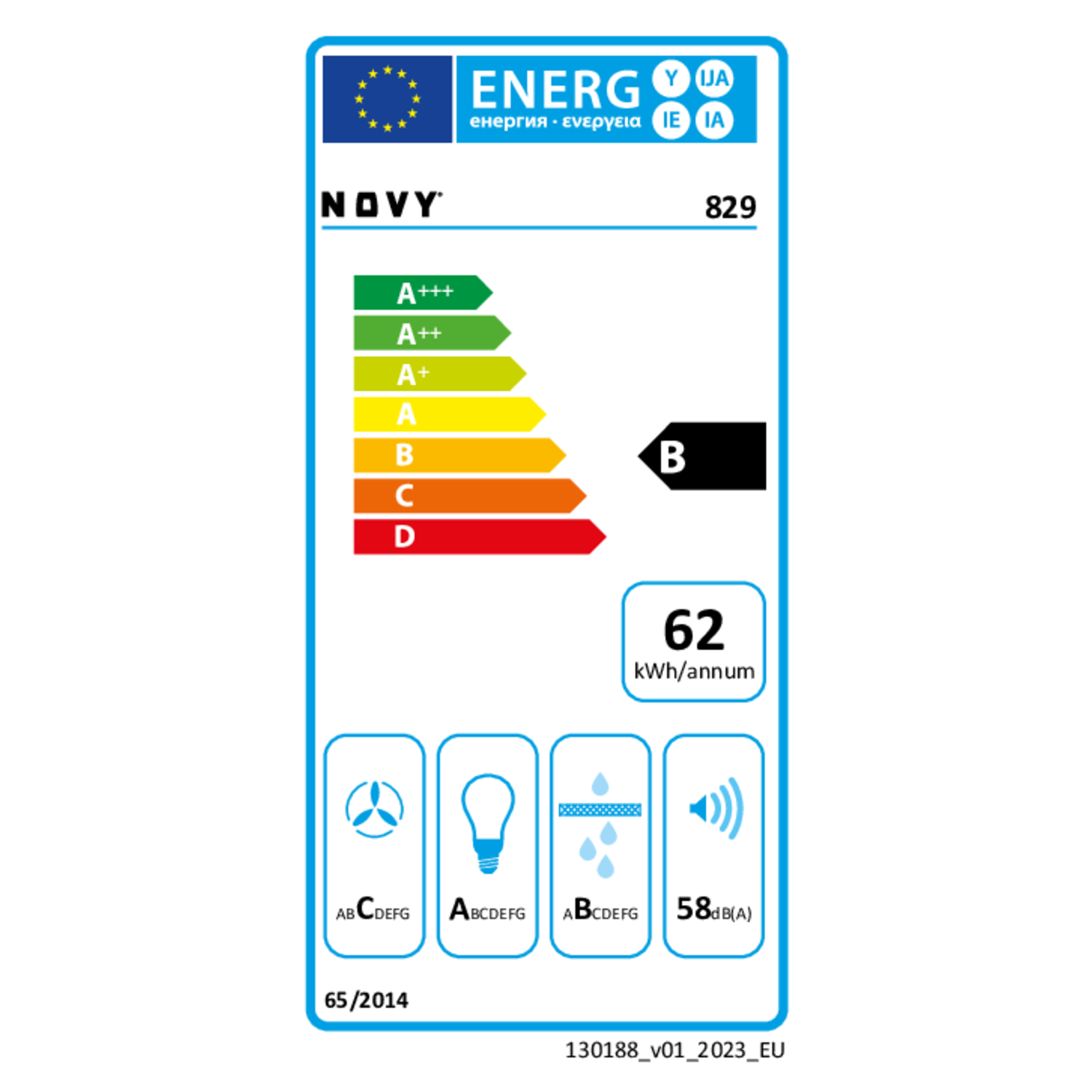 Novy essence 90 cm RVS zonder randafzuiging
