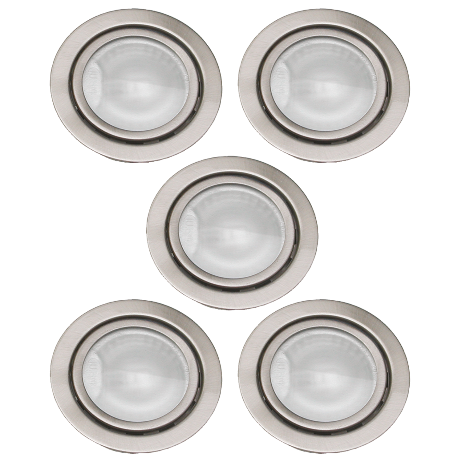 Set spots 5x20W 12V met transfo