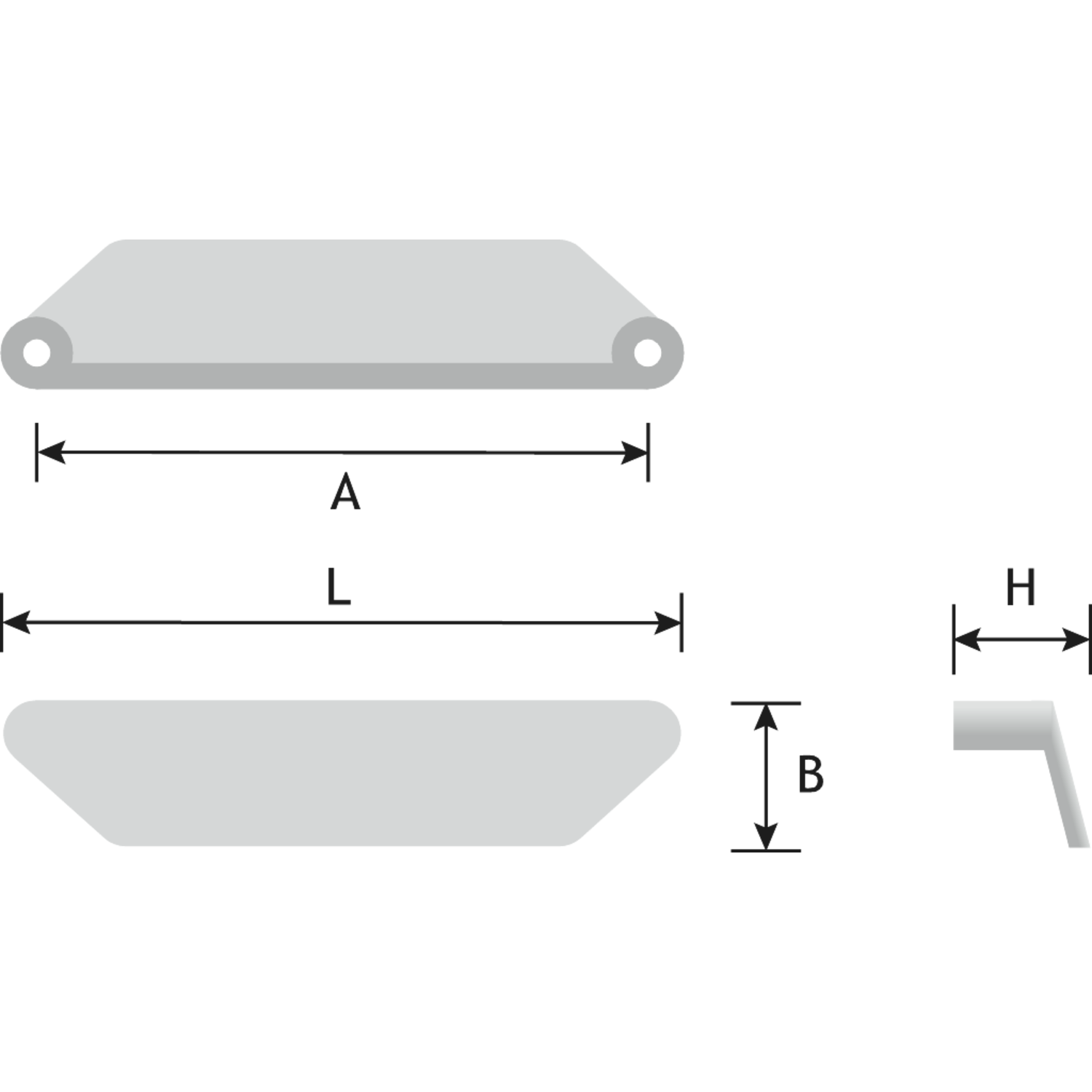 Komgreep triad 168 ba 160 zwart mat
