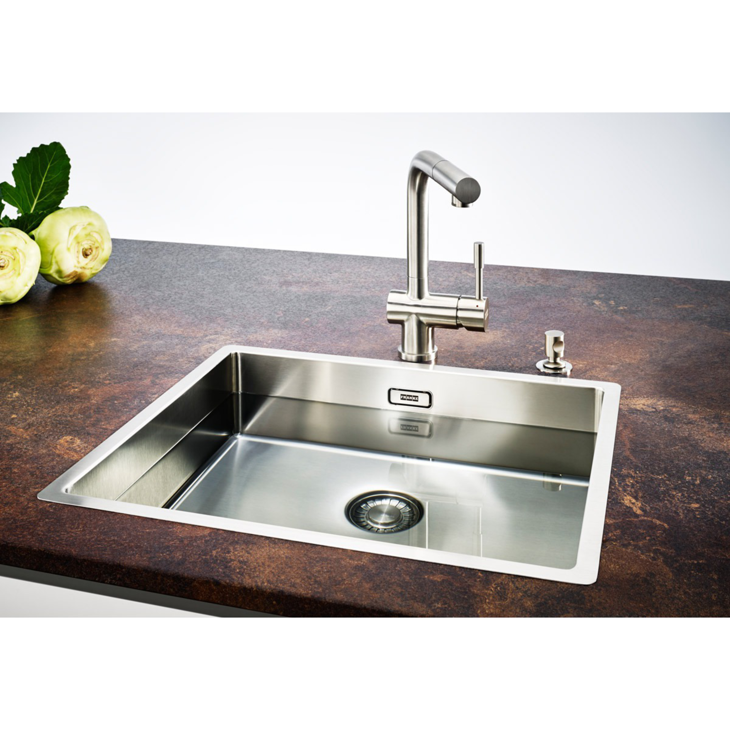 Box - Vlakbouw-, SlimTop- en onderbouwspoelbak / 440 x 450 mm / Glad