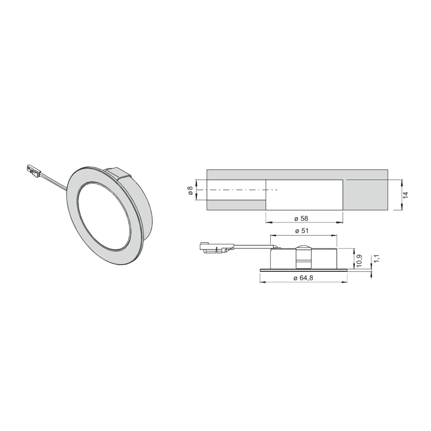Led Emotion Chip 58 24V 2.5w RVS-look