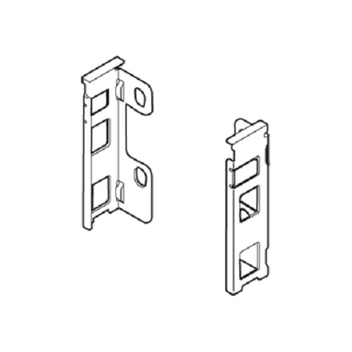 Rugwandhouder l+r legrabox k  oriongrijs