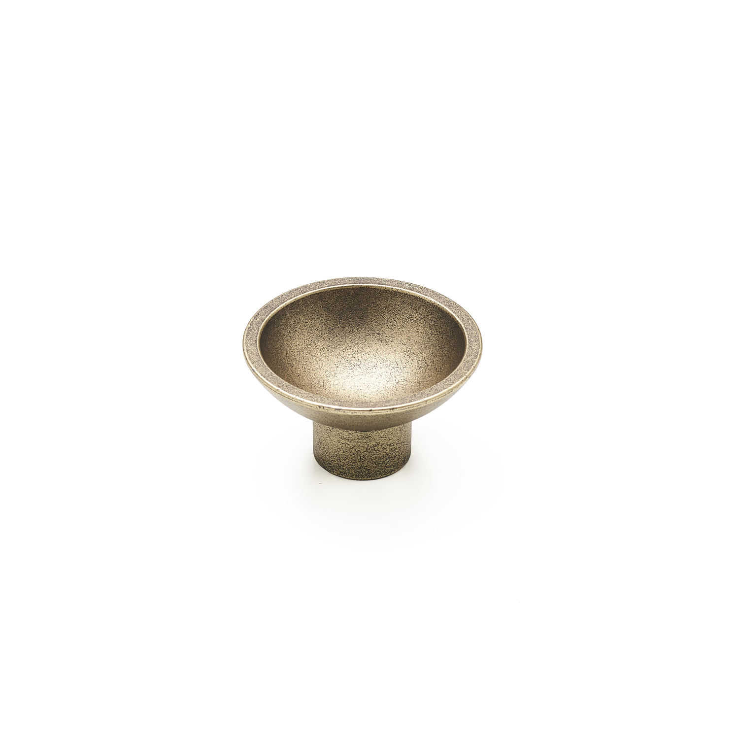 Knop tazza ø50x30 zamak mat brons