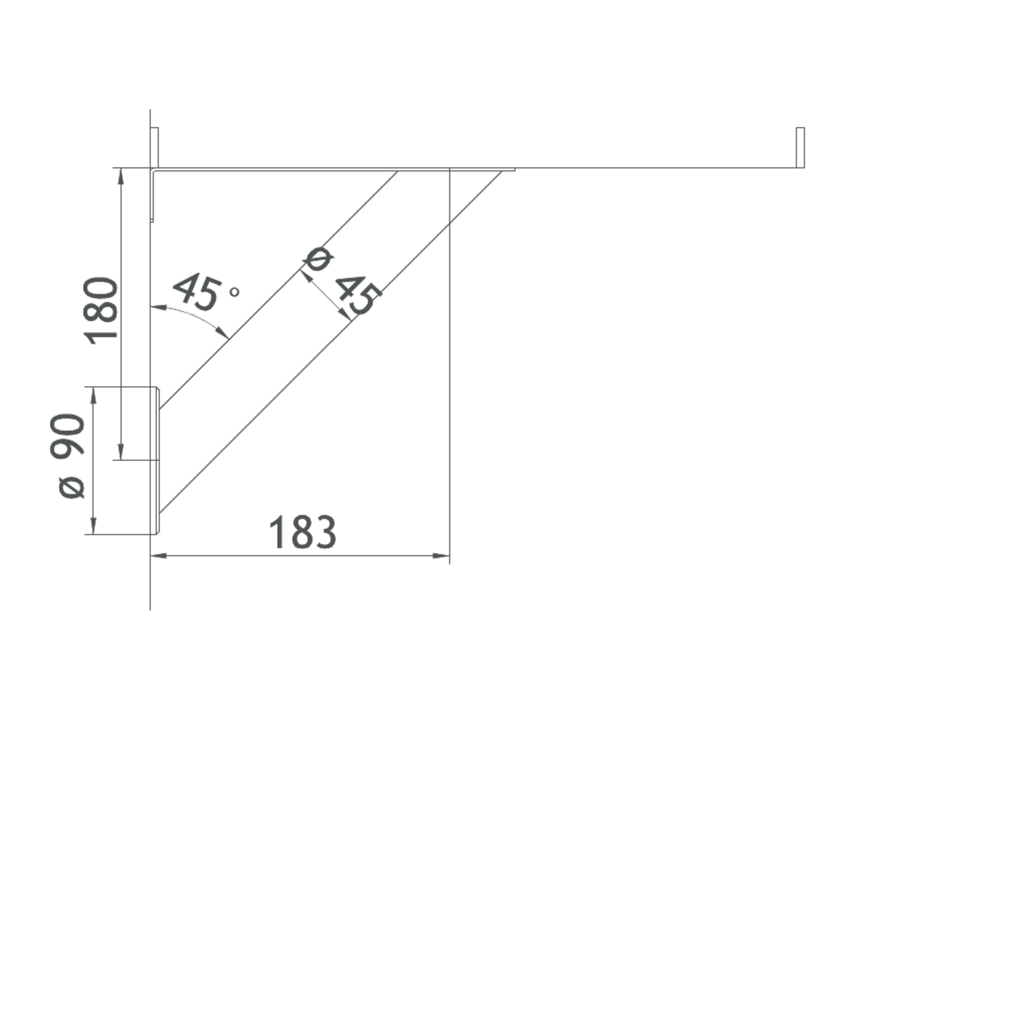 Barsteun brindisi plus d.45mm zwart