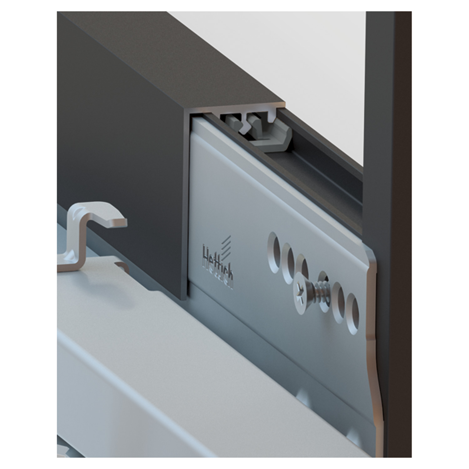 Cadro L-profiel AvanTech YOU / Actro YOU / Actro 5D, 3000 mm, roestvrij staal finish