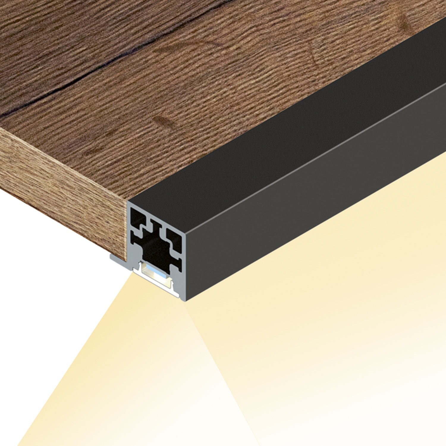 Cadro Lichtprofiel bodem roestvrij staal finish
