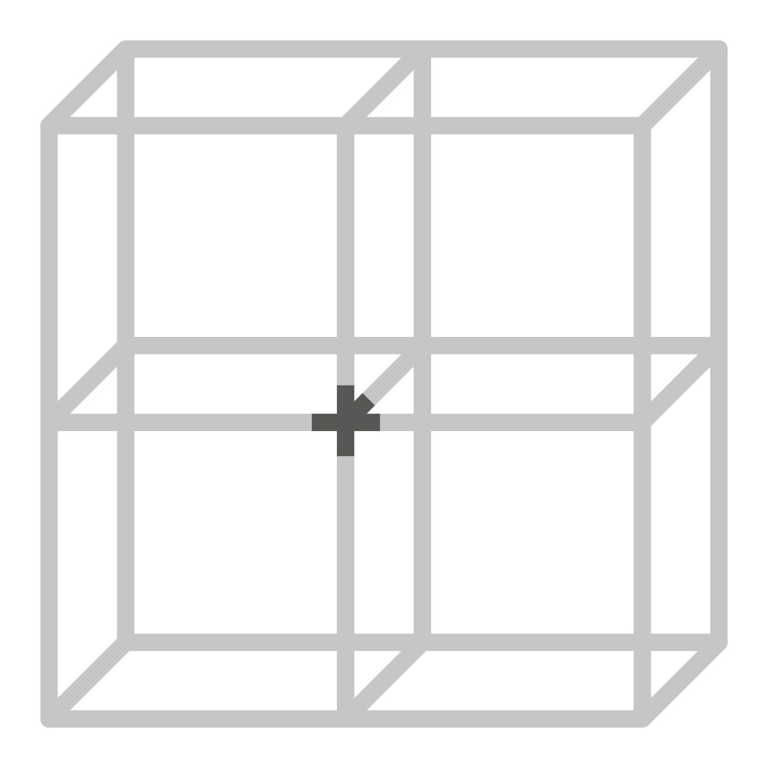 Cadro 5-voudig verbindingshoek mat zwart