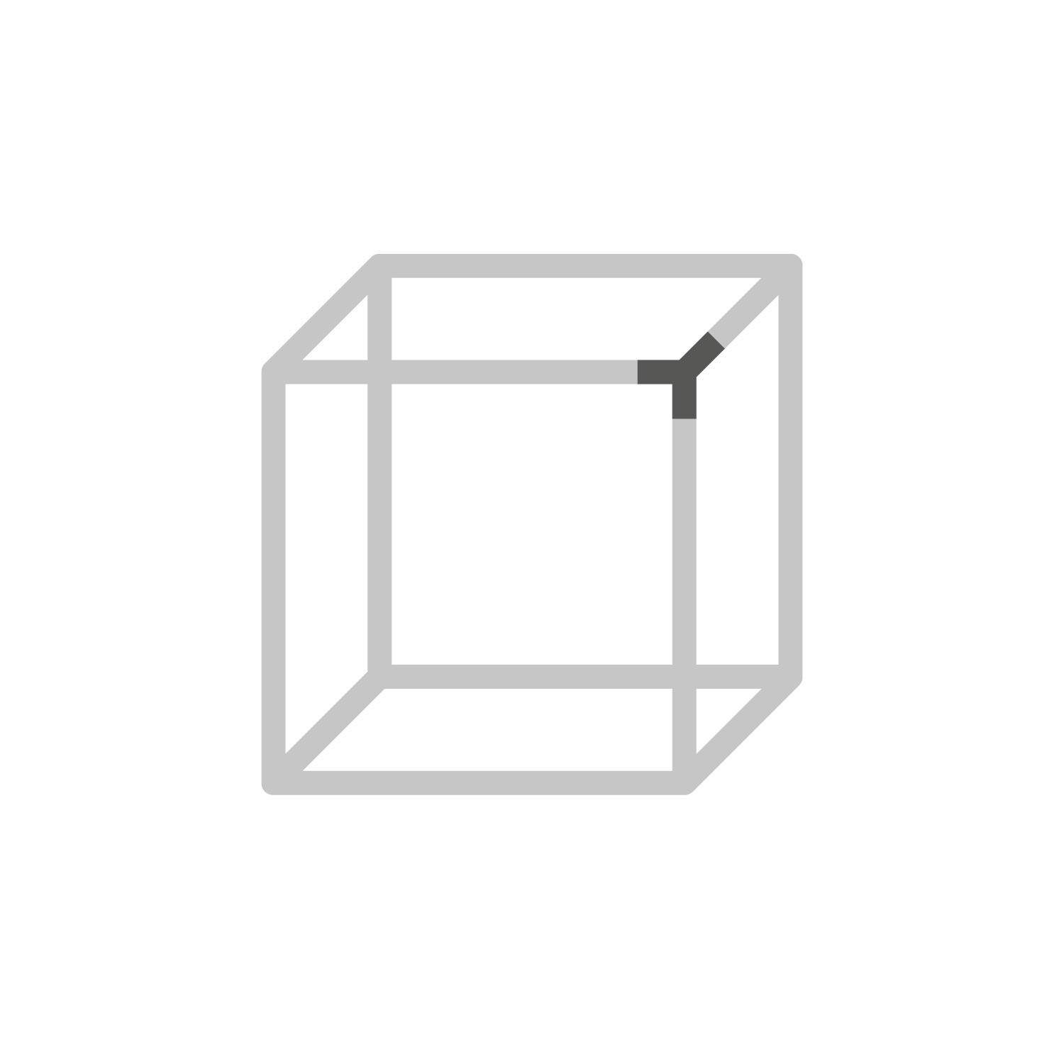 Cadro 3-voudig verbindingshoek led-verbinding roestvrij staal finish