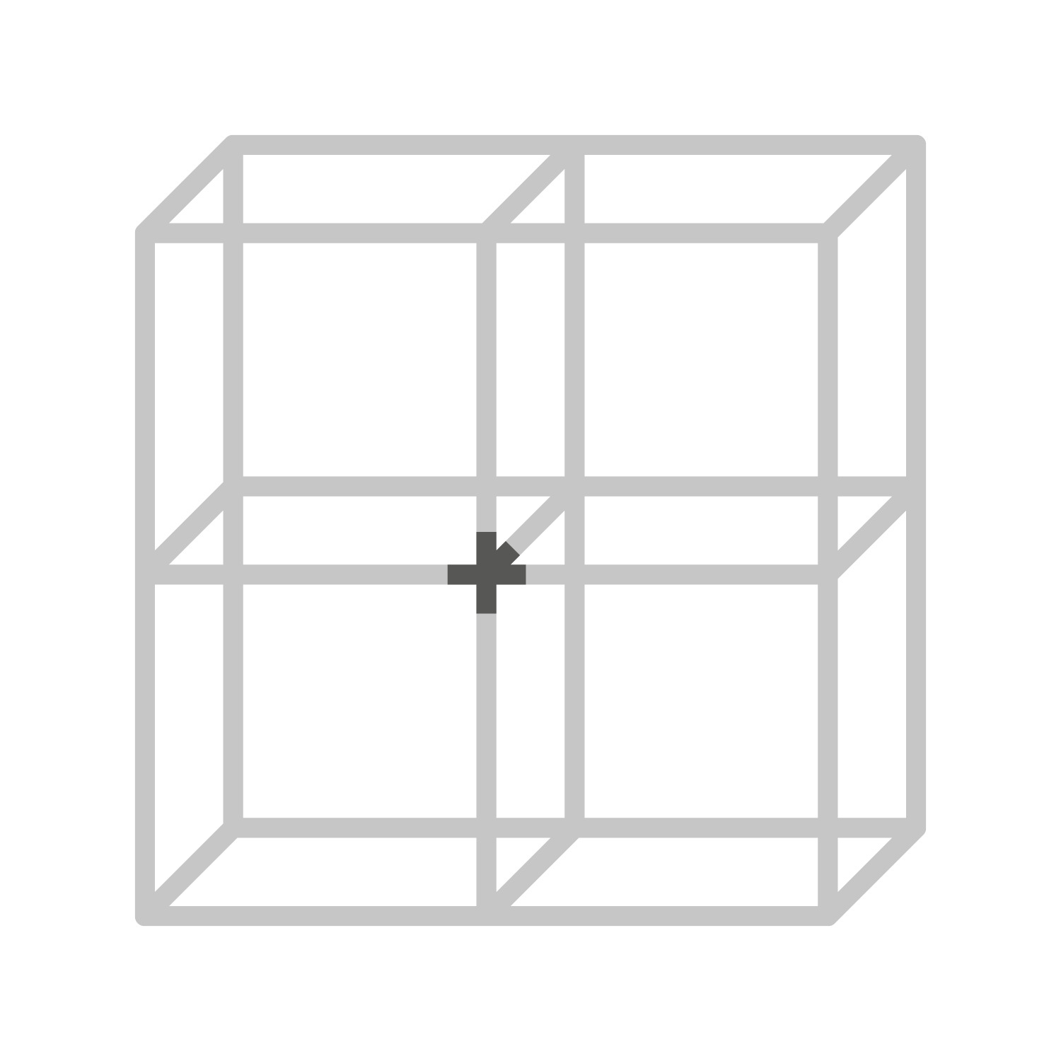 Cadro 5-voudig verbindingshoek led-verbinding mat zwart