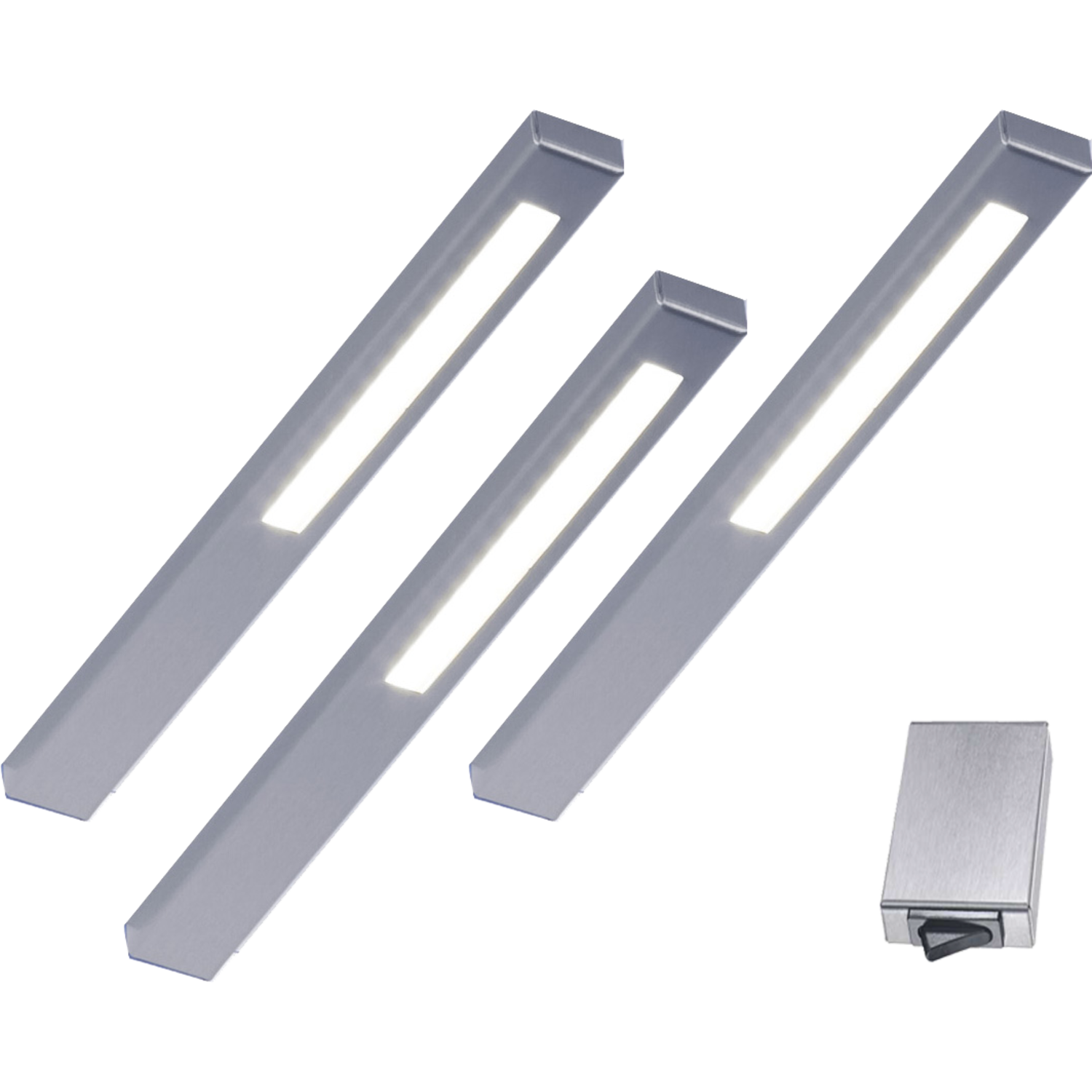 Slim led-Set 3 x 2.8w 12V 3500k RVS