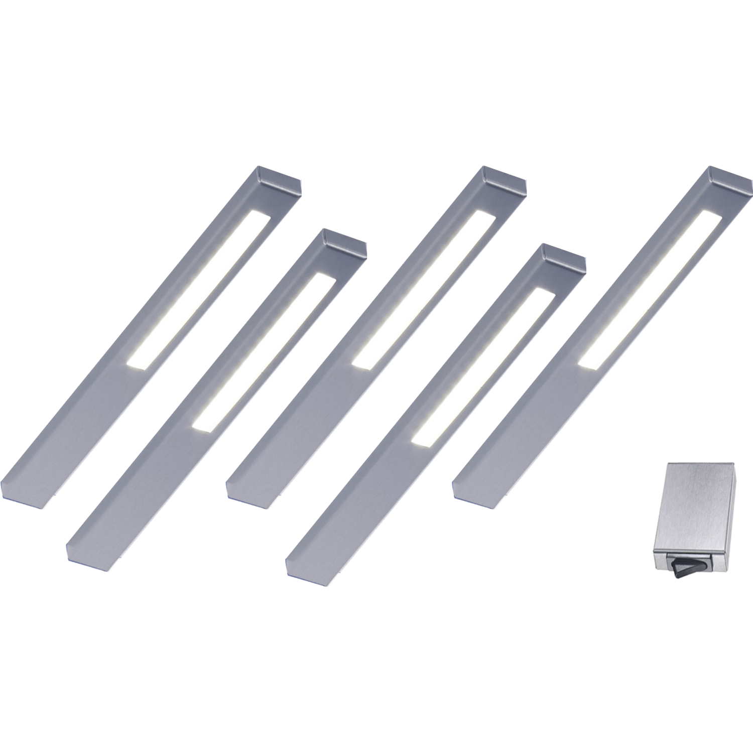 Slim led-Set 5 x 2.8w 12V 3500k RVS