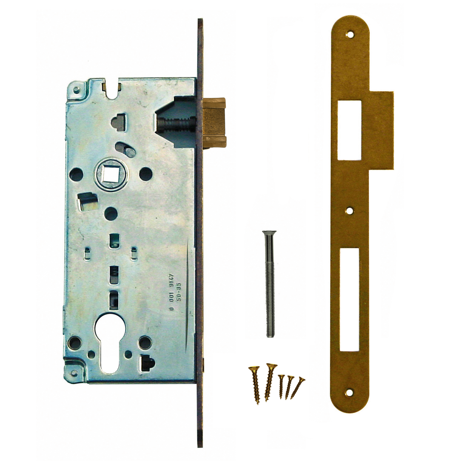 Slot AGB brons cylinder 85mm +tegenplaat Small recht