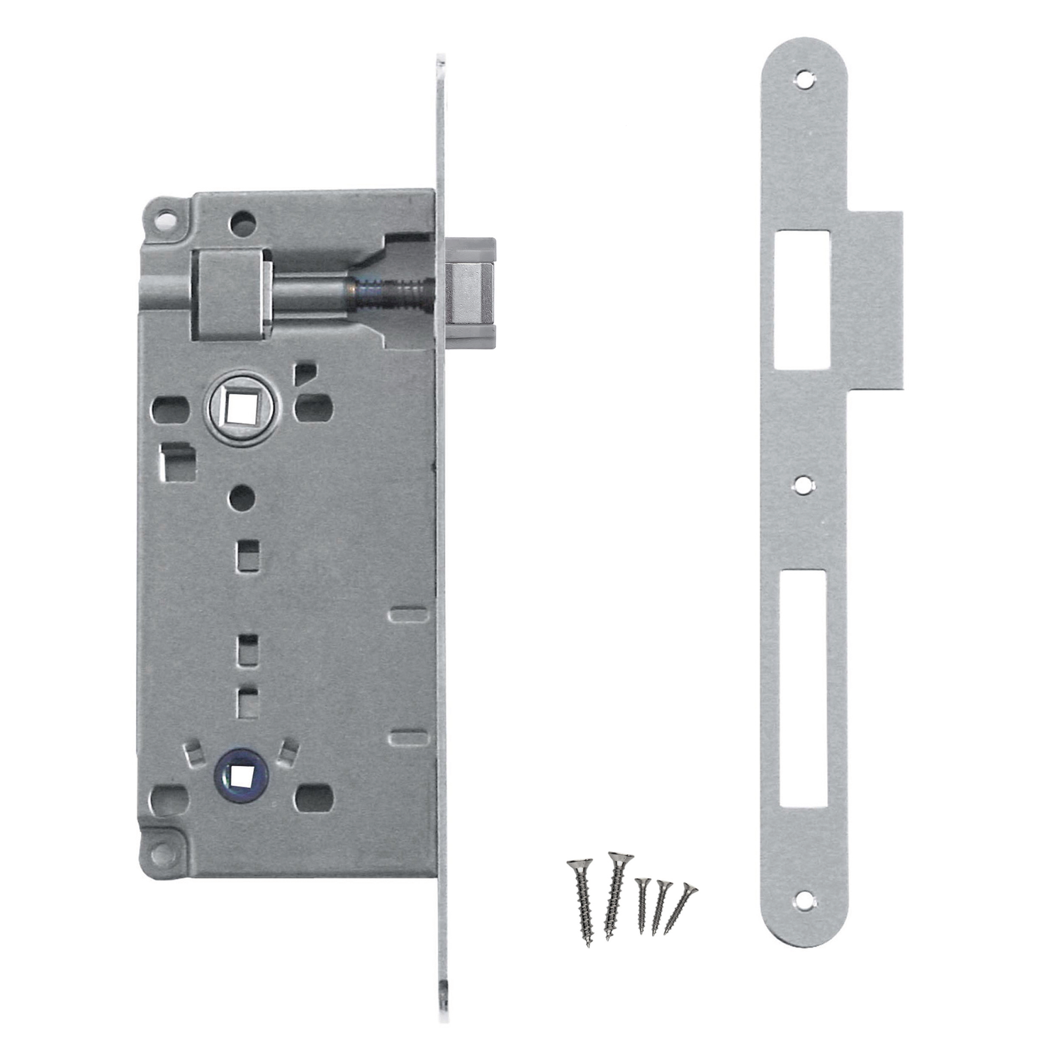Slot AGB nikkel WC 90mm +tegenplaat Small recht
