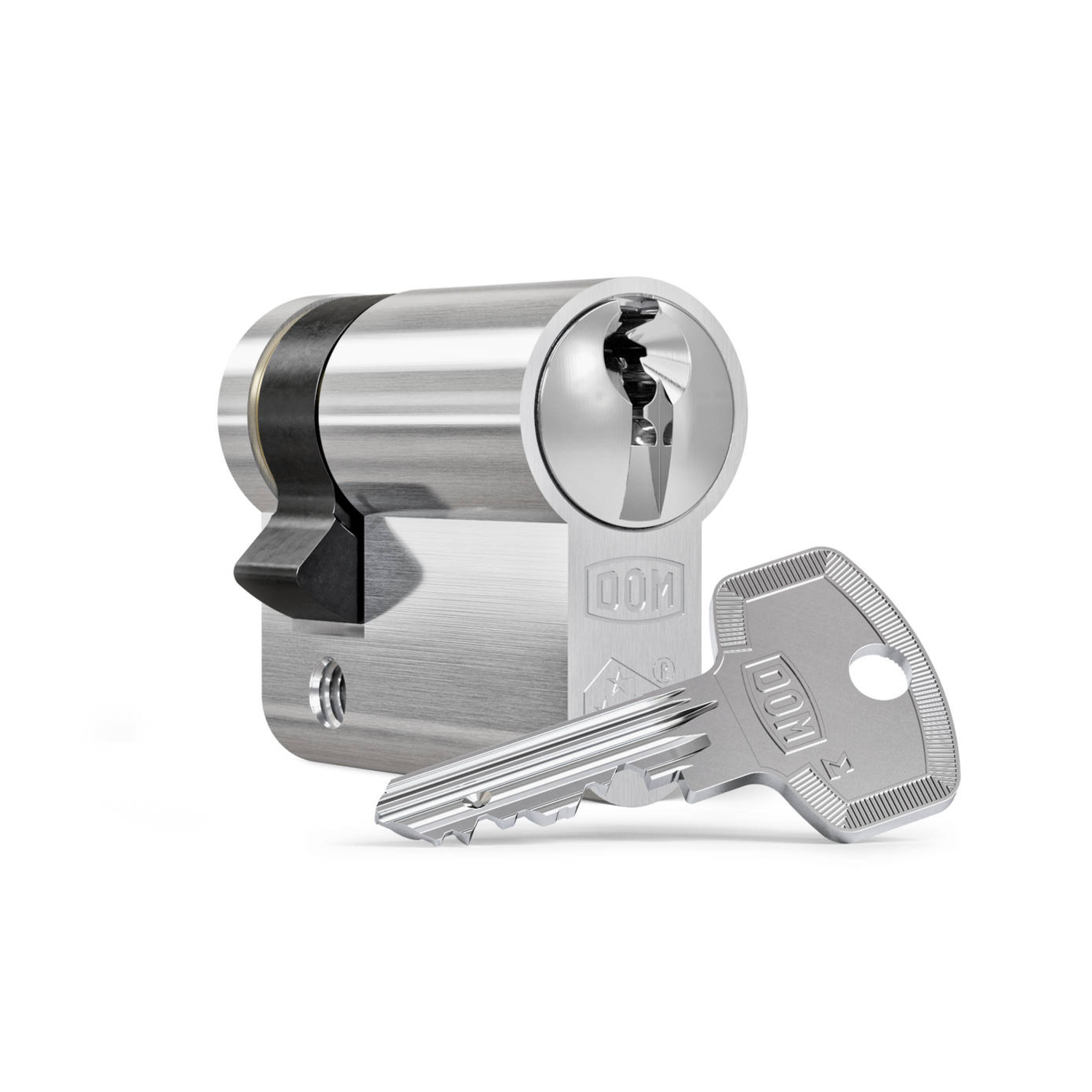 Dom sigma+ compact halve cilinder 30/10 vernikkeld skg** boorbeveiliging eigendomscertificaat