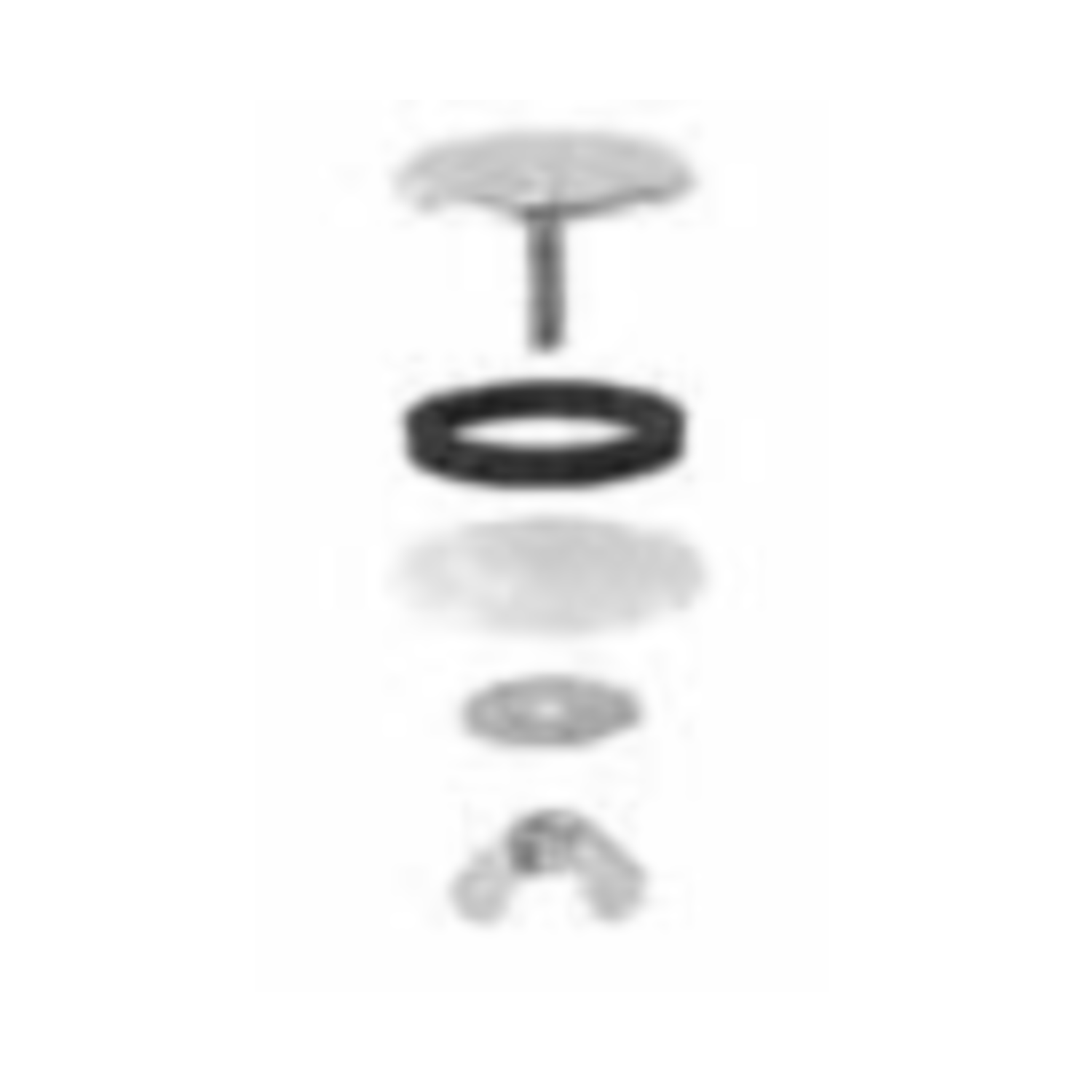 Boorgatstop inox rvs