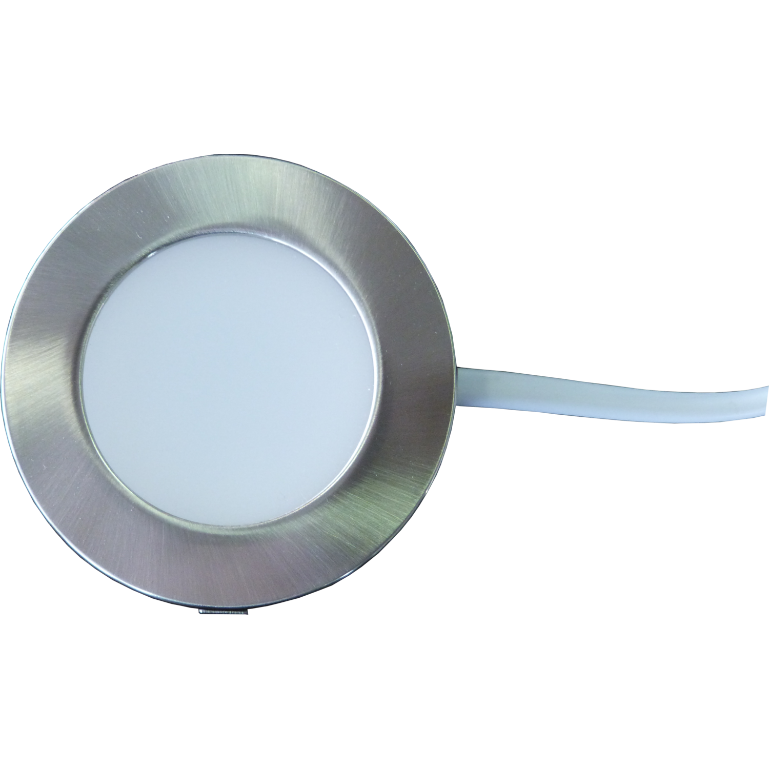Solo ledspot d.58mm 2.4w 4000K 230V RVS-look+ 2 M + 2 meter kabel zonder stekker