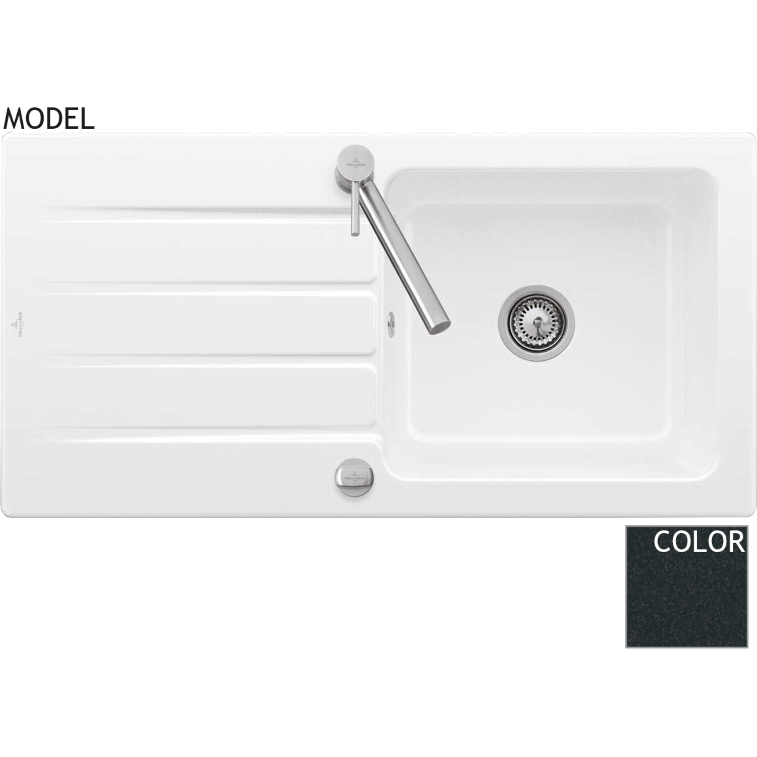 V&B 3360.01.jo architectura 60 chromit glanzend
