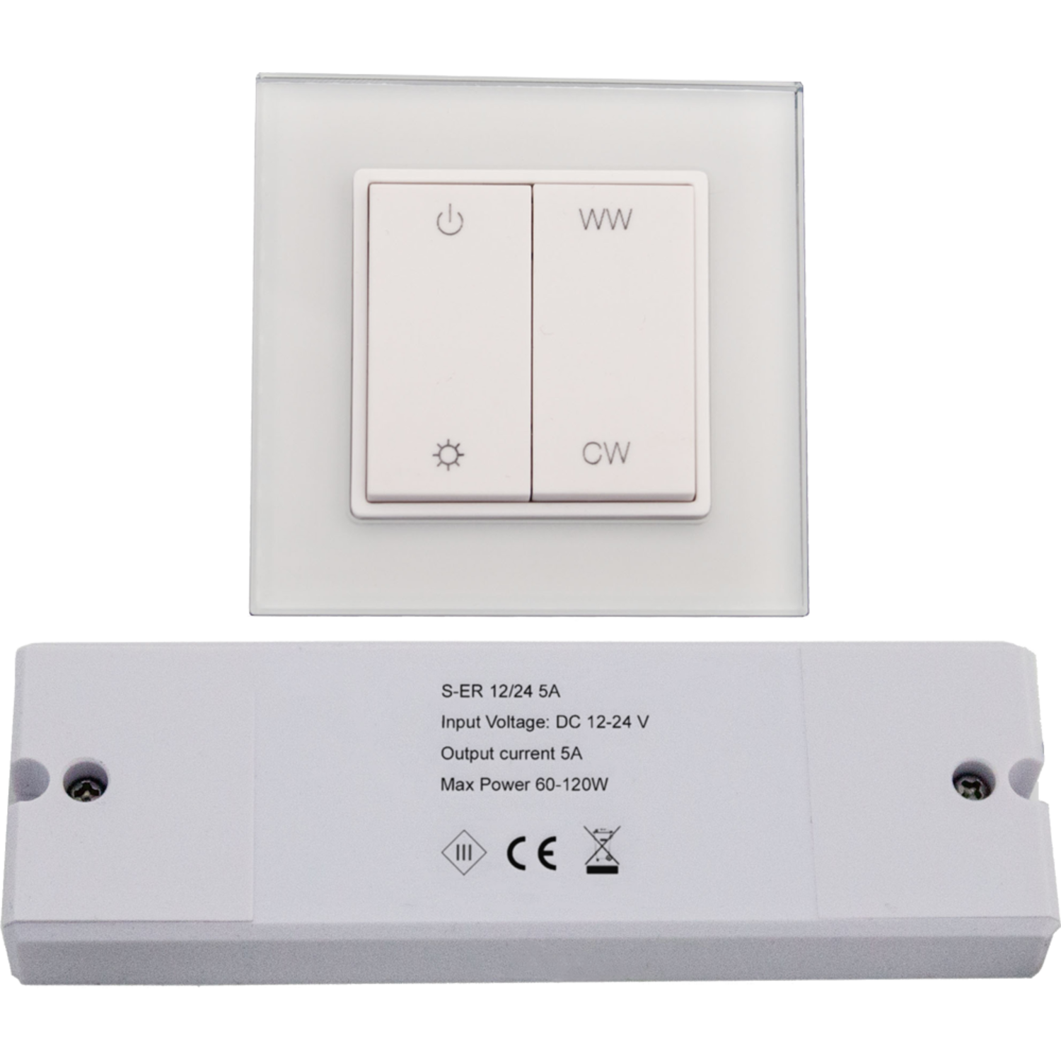 Led Emotion stutgart sturing + wandschakelaar 30W ontvanger/konvertor/schakelaar
