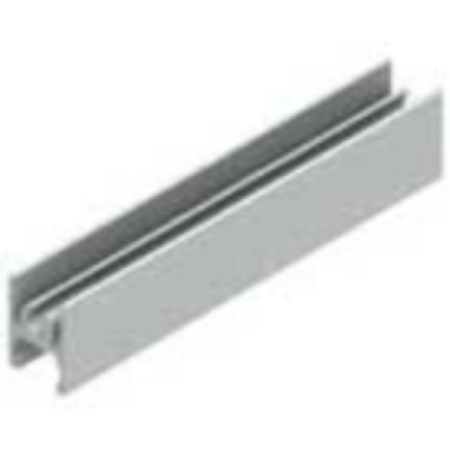 Horizontaal U-profiel boven RS-Base 4m zwart