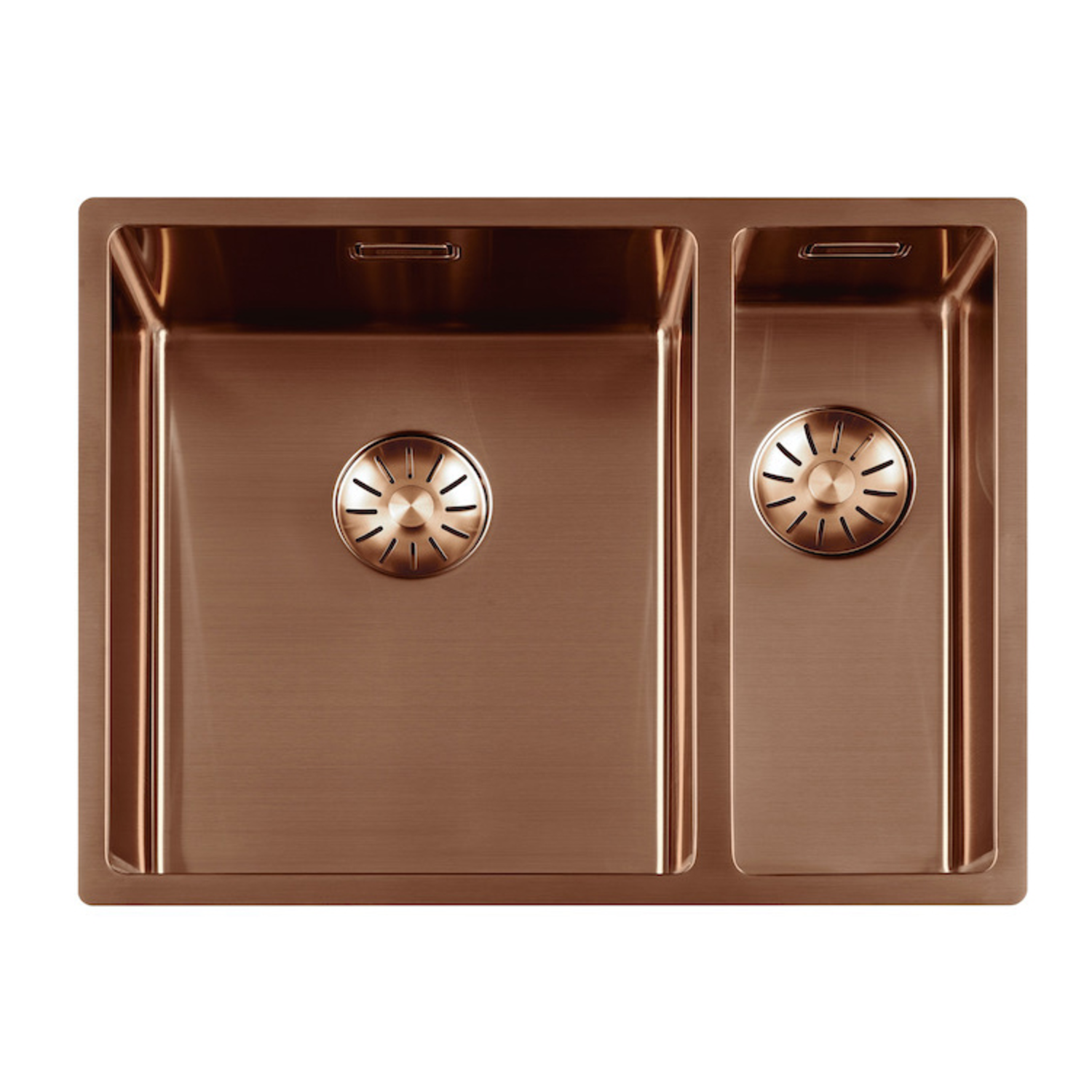 LR spoelbak 3415SP-COPPER340/150X400