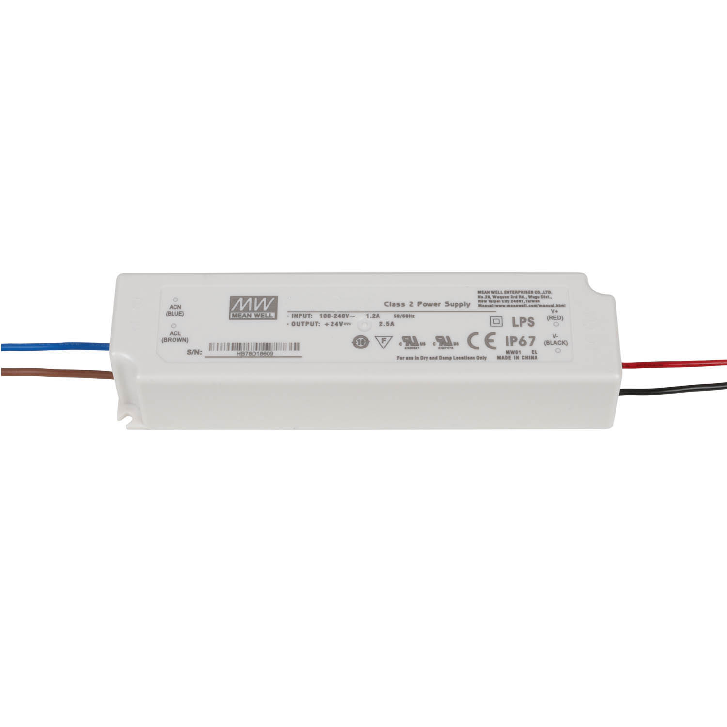 Proled ECO II led voeding 24V 60W 163x43x32mm
