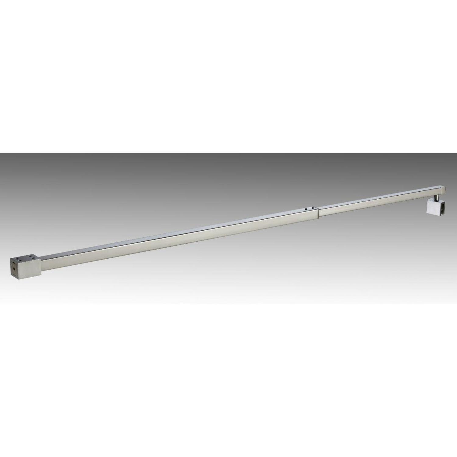 Uitschuifbare stabilisatiestang wand/glas, voor 6/8 mm glas, L608/1108, chroom