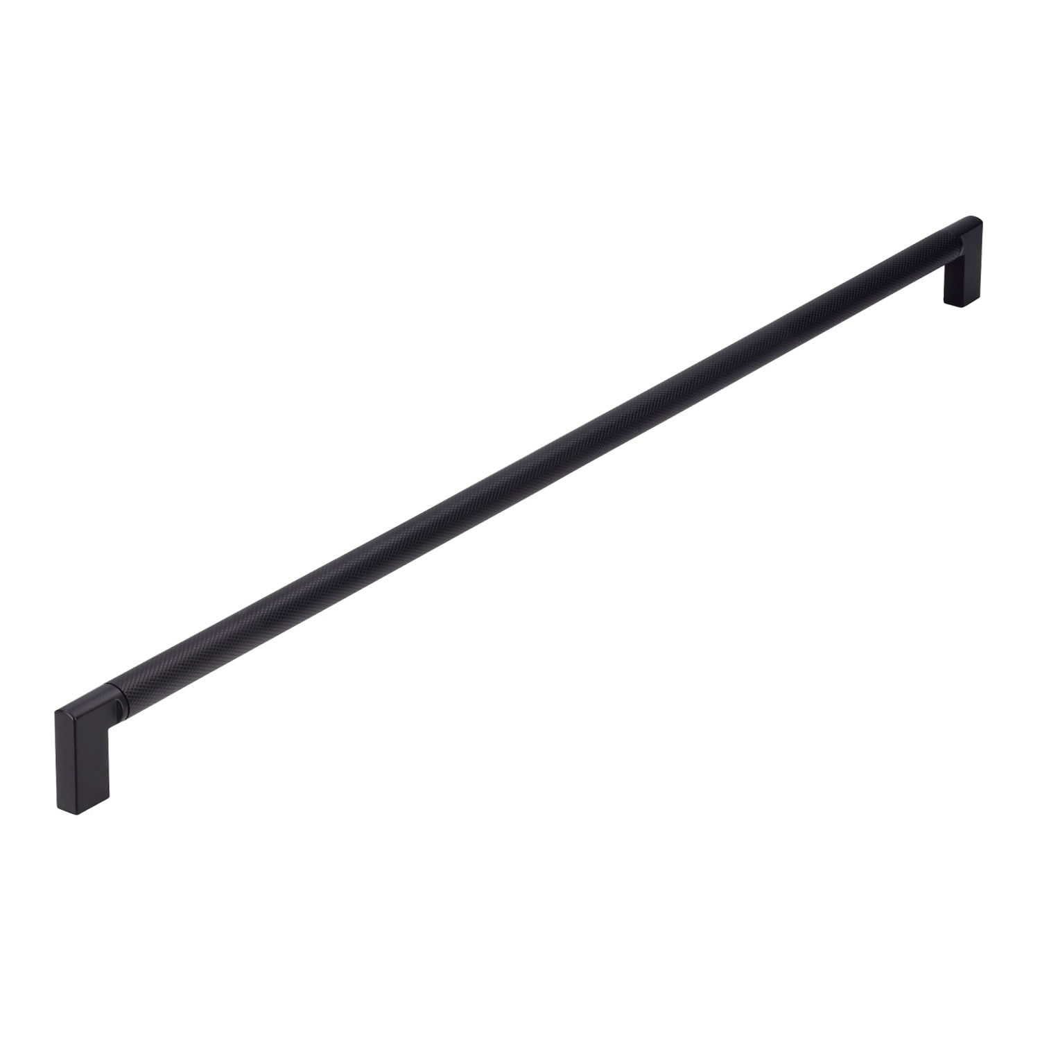 Greep 480mm alu geribbeld maT-zwart